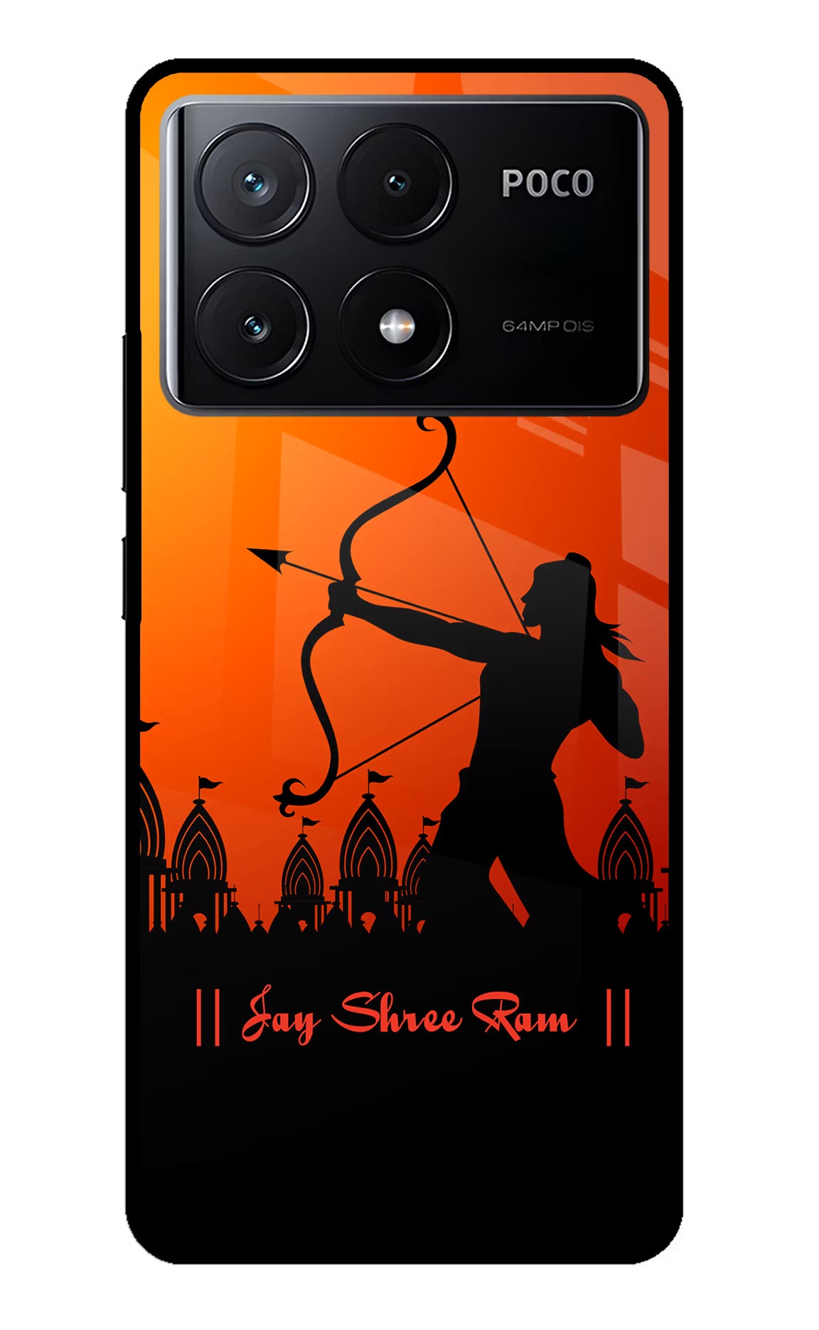 Lord Ram - 4 Poco X6 Pro Glass Case - Lord Ram - 4 Poco X6 Pro Glass Case Lord Ram - 4 Poco X6 Pro Glass Case