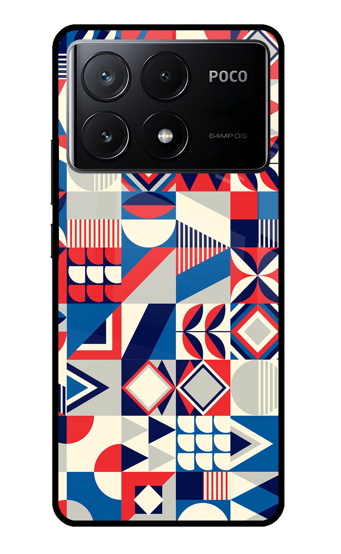 Colorful Pattern Poco X6 Pro Glass Case - Colorful Pattern Poco X6 Pro Glass Case Colorful Pattern Poco X6 Pro Glass Case