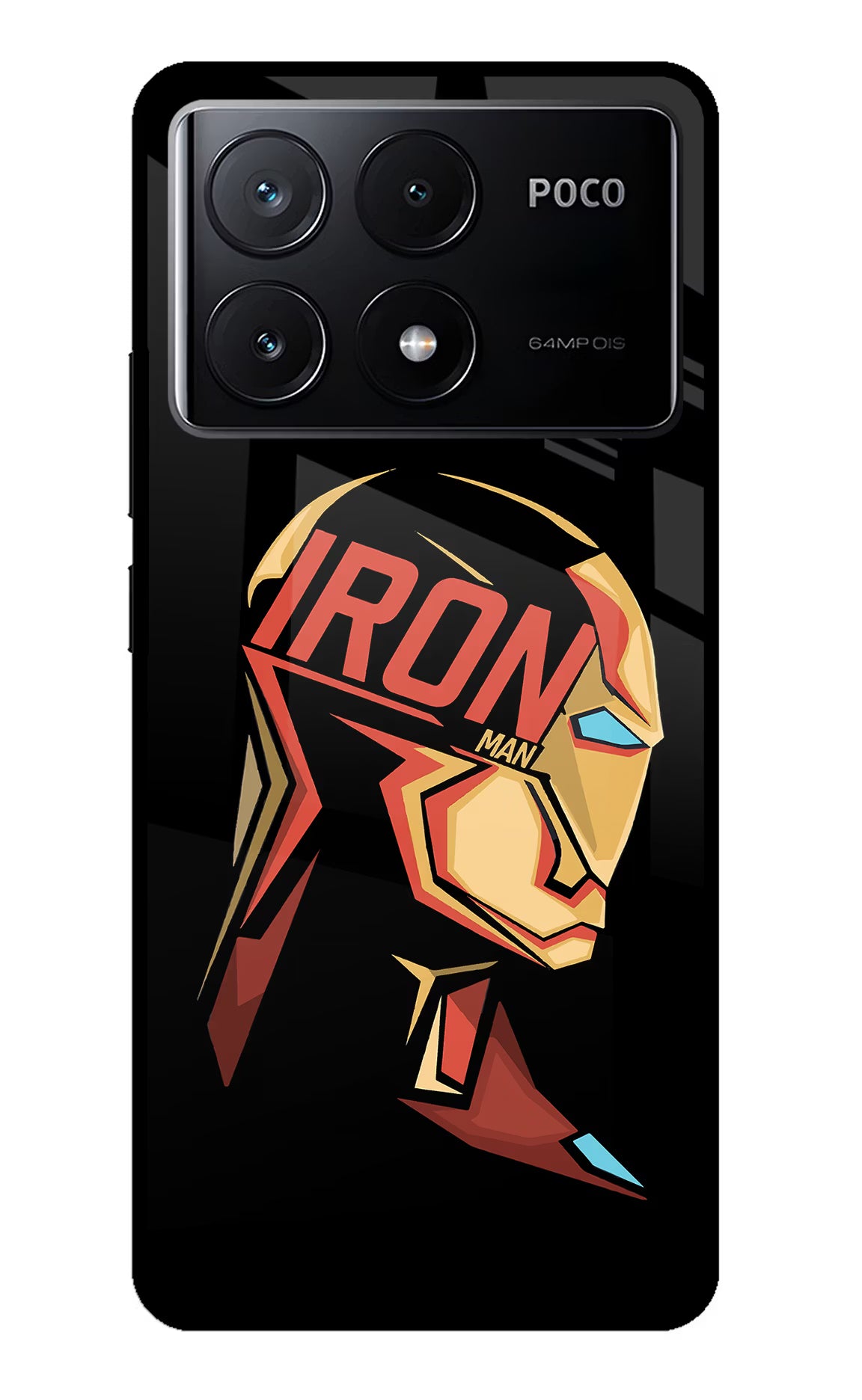 IronMan Poco X6 Pro Glass Case - IronMan Poco X6 Pro Glass Case IronMan Poco X6 Pro Glass Case