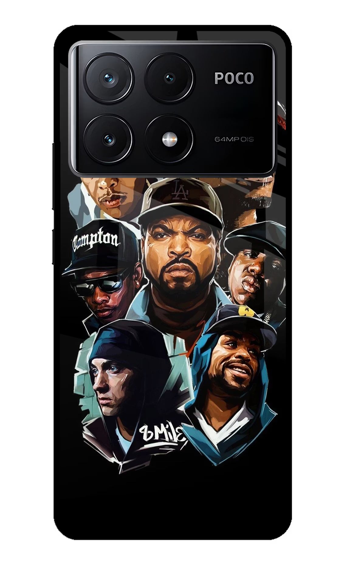 Rappers Poco X6 Pro Glass Case - Rappers Poco X6 Pro Glass Case Rappers Poco X6 Pro Glass Case