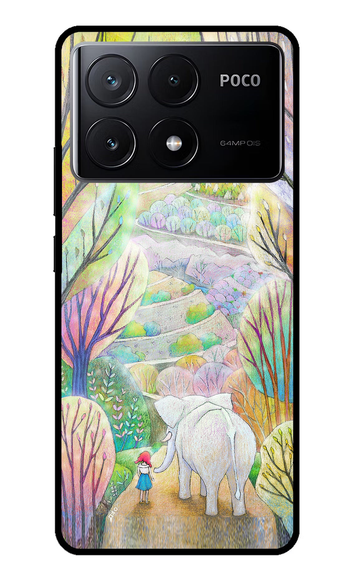 Nature Painting Poco X6 Pro Glass Case - Nature Painting Poco X6 Pro Glass Case Nature Painting Poco X6 Pro Glass Case