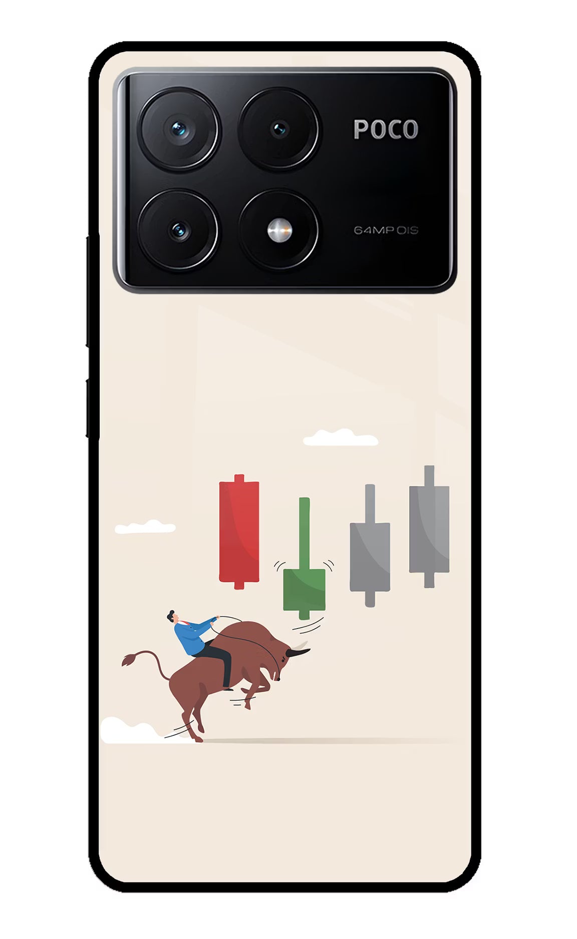 Bull Trading Momentum Poco X6 Pro Glass Case - Bull Trading Momentum Poco X6 Pro Glass Case Bull Trading Momentum Poco X6 Pro Glass Case