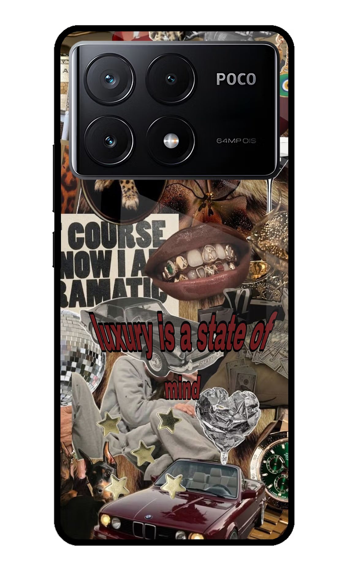 Luxury Poco X6 Pro Glass Case - Luxury Poco X6 Pro Glass Case Luxury Poco X6 Pro Glass Case