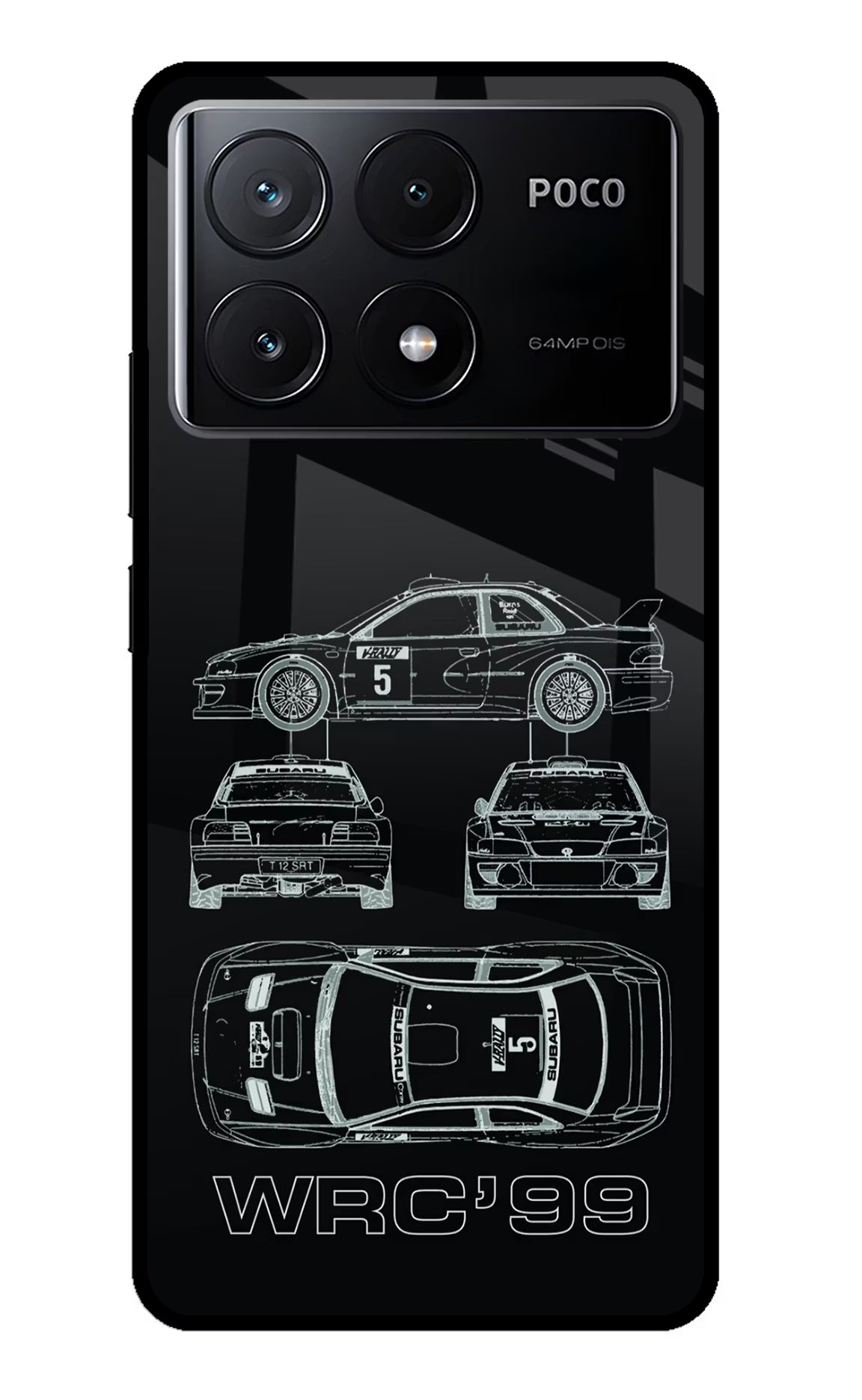 WRC'99 Poco X6 Pro Glass Case - WRC'99 Poco X6 Pro Glass Case WRC'99 Poco X6 Pro Glass Case