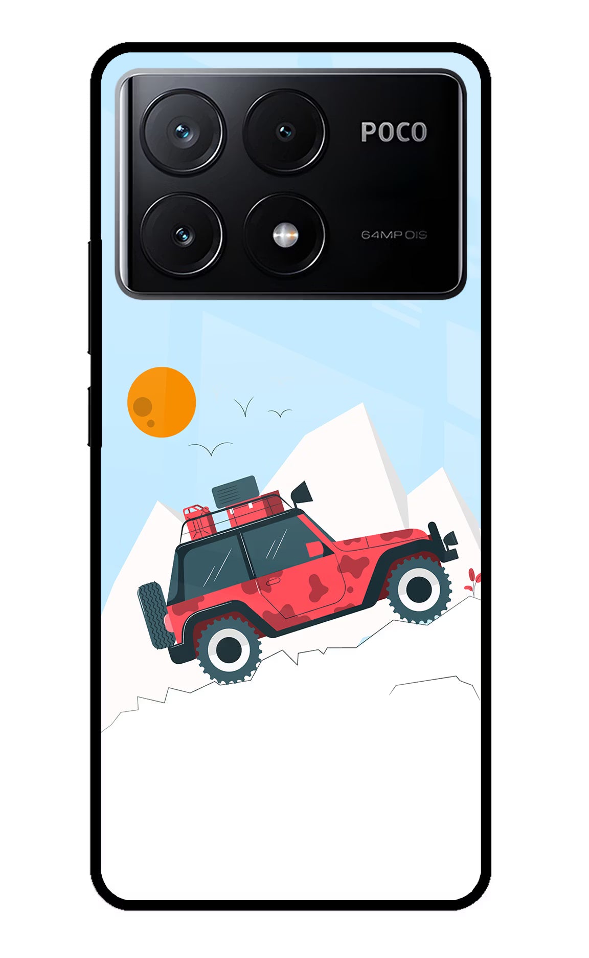 Mountain Trail Beast Poco X6 Pro Glass Case - Mountain Trail Beast Poco X6 Pro Glass Case Mountain Trail Beast Poco X6 Pro Glass Case