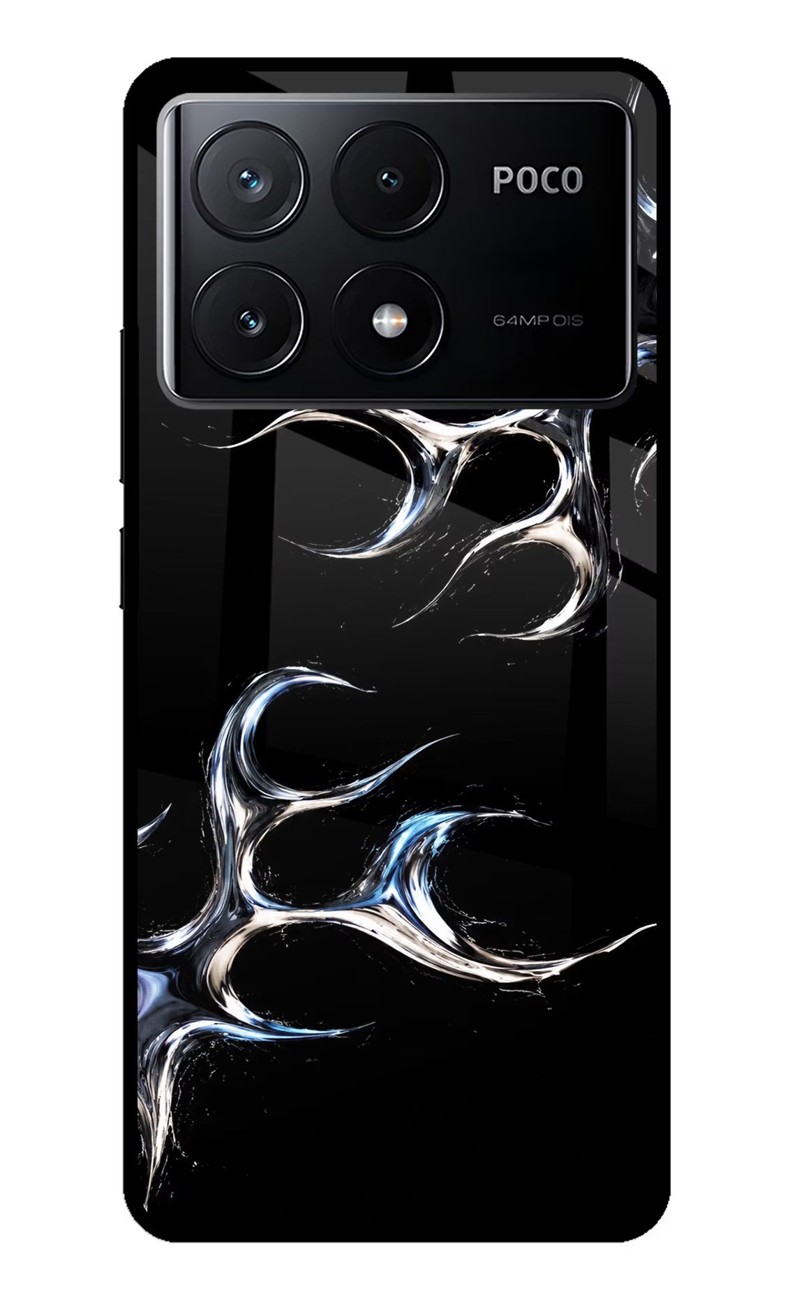 Chrome Tribal Poco X6 Pro Glass Case - Chrome Tribal Poco X6 Pro Glass Case Chrome Tribal Poco X6 Pro Glass Case