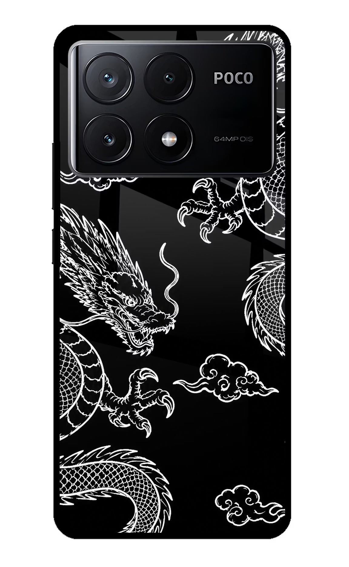 Twin Dragons Poco X6 Pro Glass Case - Twin Dragons Poco X6 Pro Glass Case Twin Dragons Poco X6 Pro Glass Case