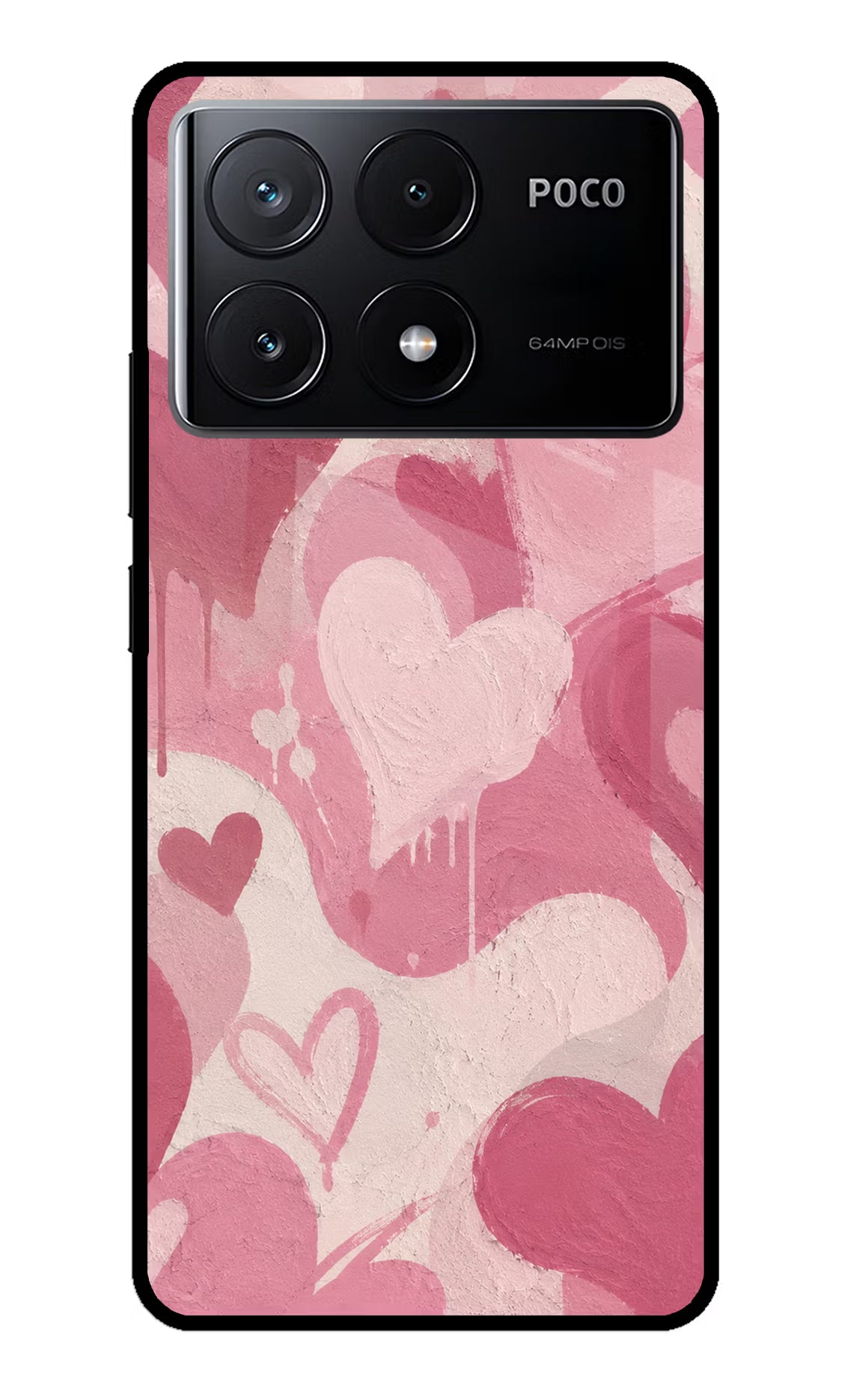Hearty case Poco X6 Pro Glass Case - Hearty case Poco X6 Pro Glass Case Hearty case Poco X6 Pro Glass Case