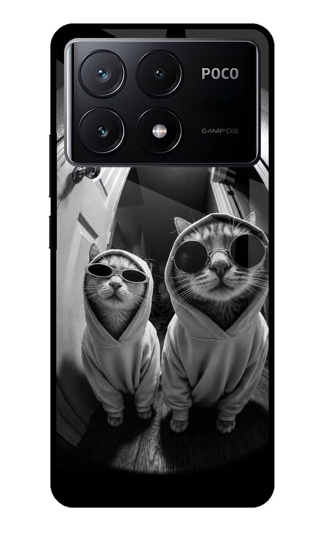 Hood Cats Poco X6 Pro Glass Case - Hood Cats Poco X6 Pro Glass Case Hood Cats Poco X6 Pro Glass Case