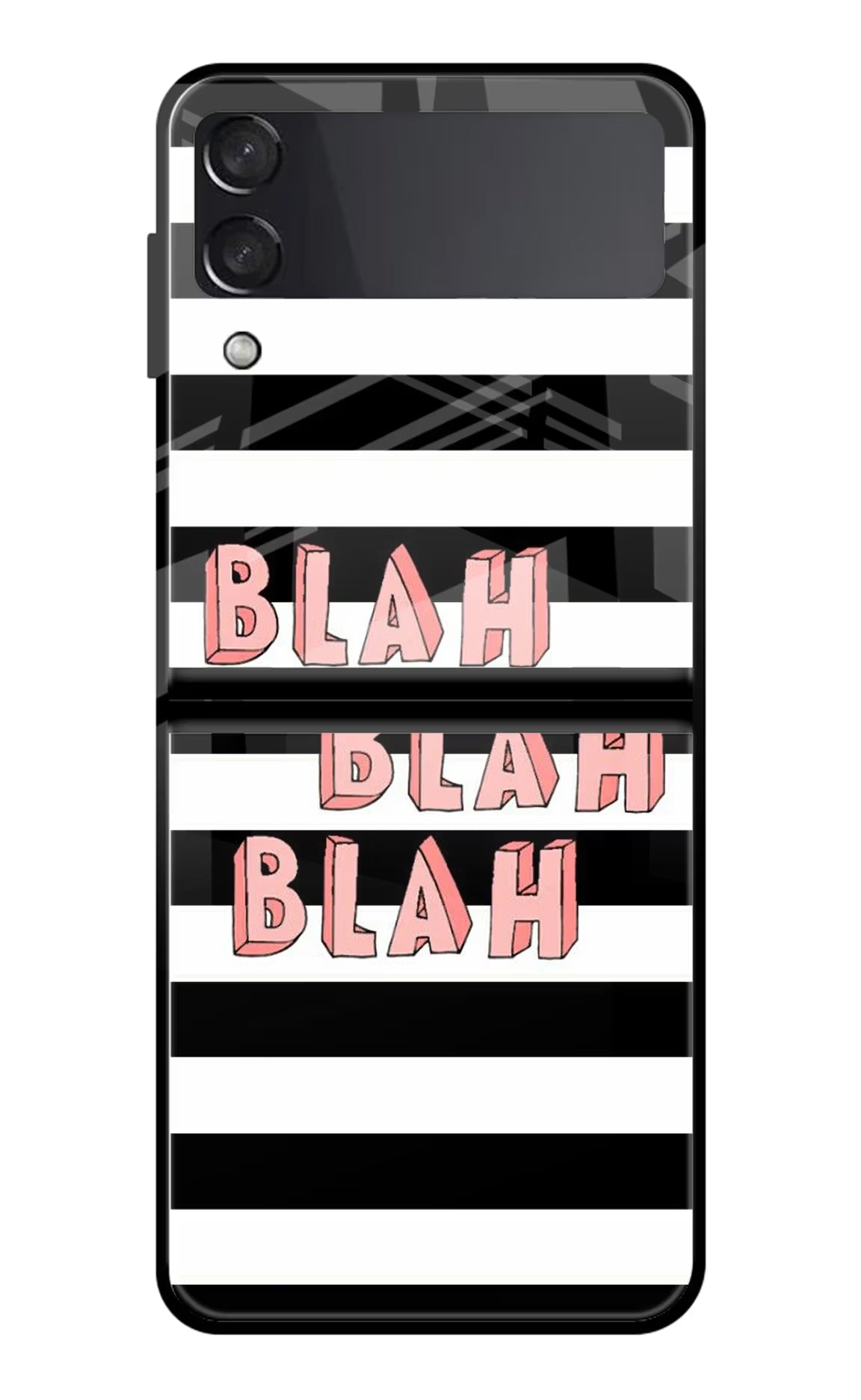 Blah Blah Blah Samsung Galaxy Z Flip3 Glass Case - Blah Blah Blah Samsung Galaxy Z Flip3 Glass Case Blah Blah Blah Samsung Galaxy Z Flip3 Glass Case