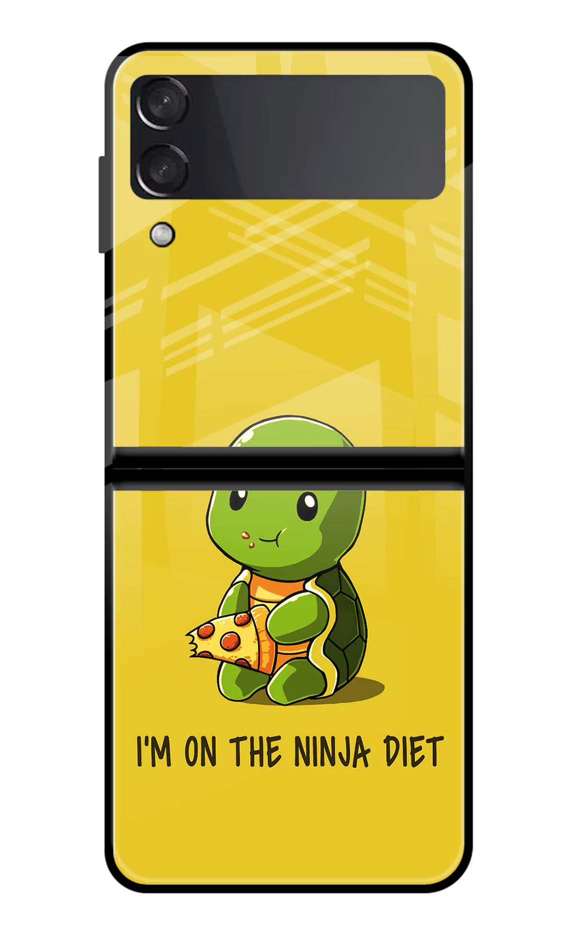 I'm on Ninja Diet Samsung Galaxy Z Flip3 Glass Case - I'm on Ninja Diet Samsung Galaxy Z Flip3 Glass Case I'm on Ninja Diet Samsung Galaxy Z Flip3 Glass Case