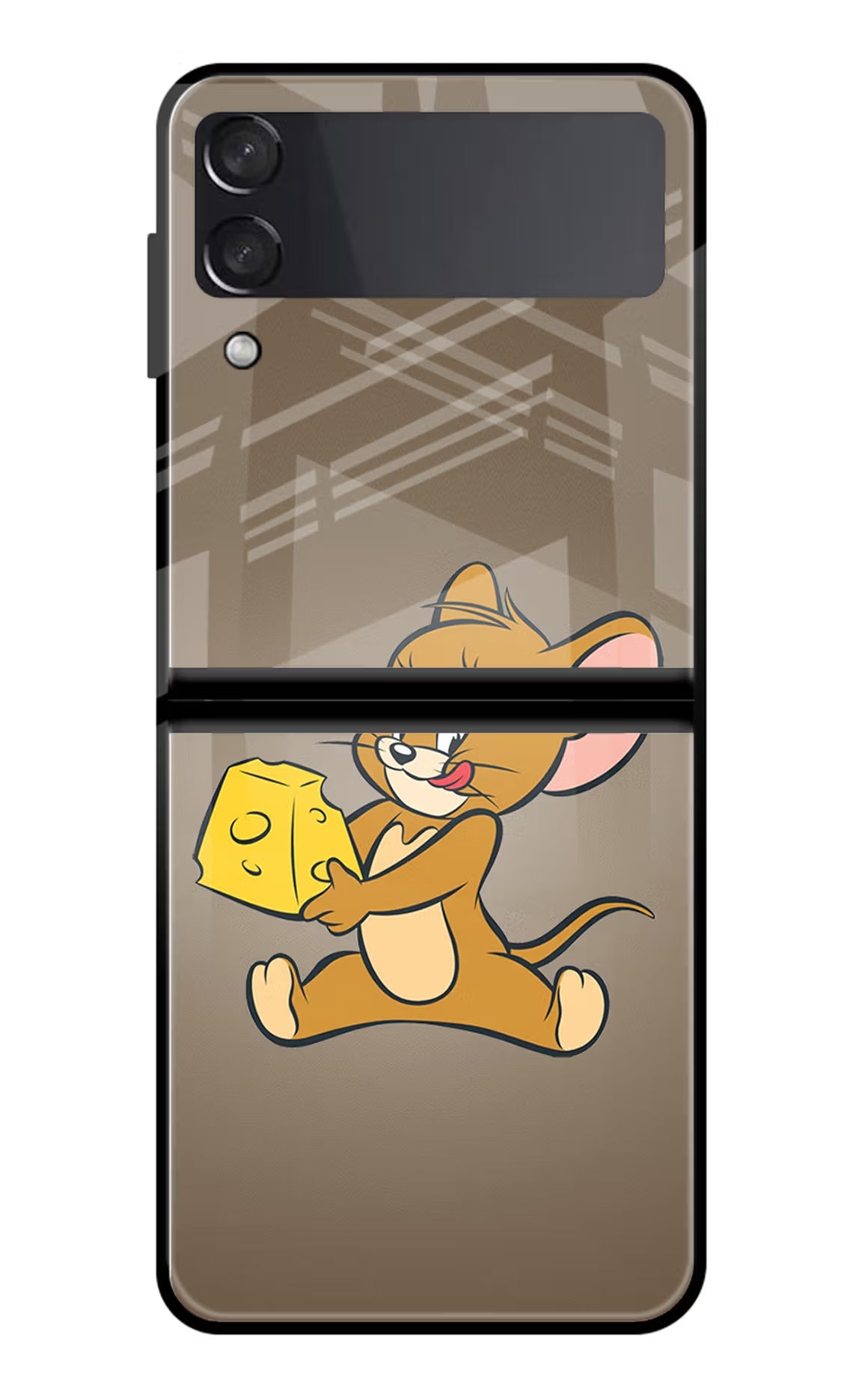 Jerry Samsung Galaxy Z Flip3 Glass Case - Jerry Samsung Galaxy Z Flip3 Glass Case Jerry Samsung Galaxy Z Flip3 Glass Case
