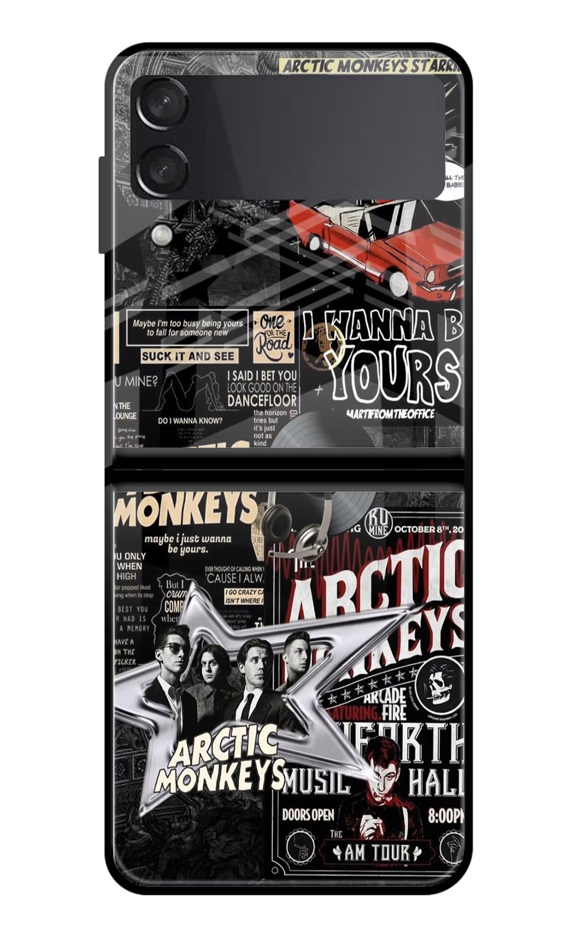 Arctic Monkeys Samsung Galaxy Z Flip3 Glass Case - Arctic Monkeys Samsung Galaxy Z Flip3 Glass Case Arctic Monkeys Samsung Galaxy Z Flip3 Glass Case