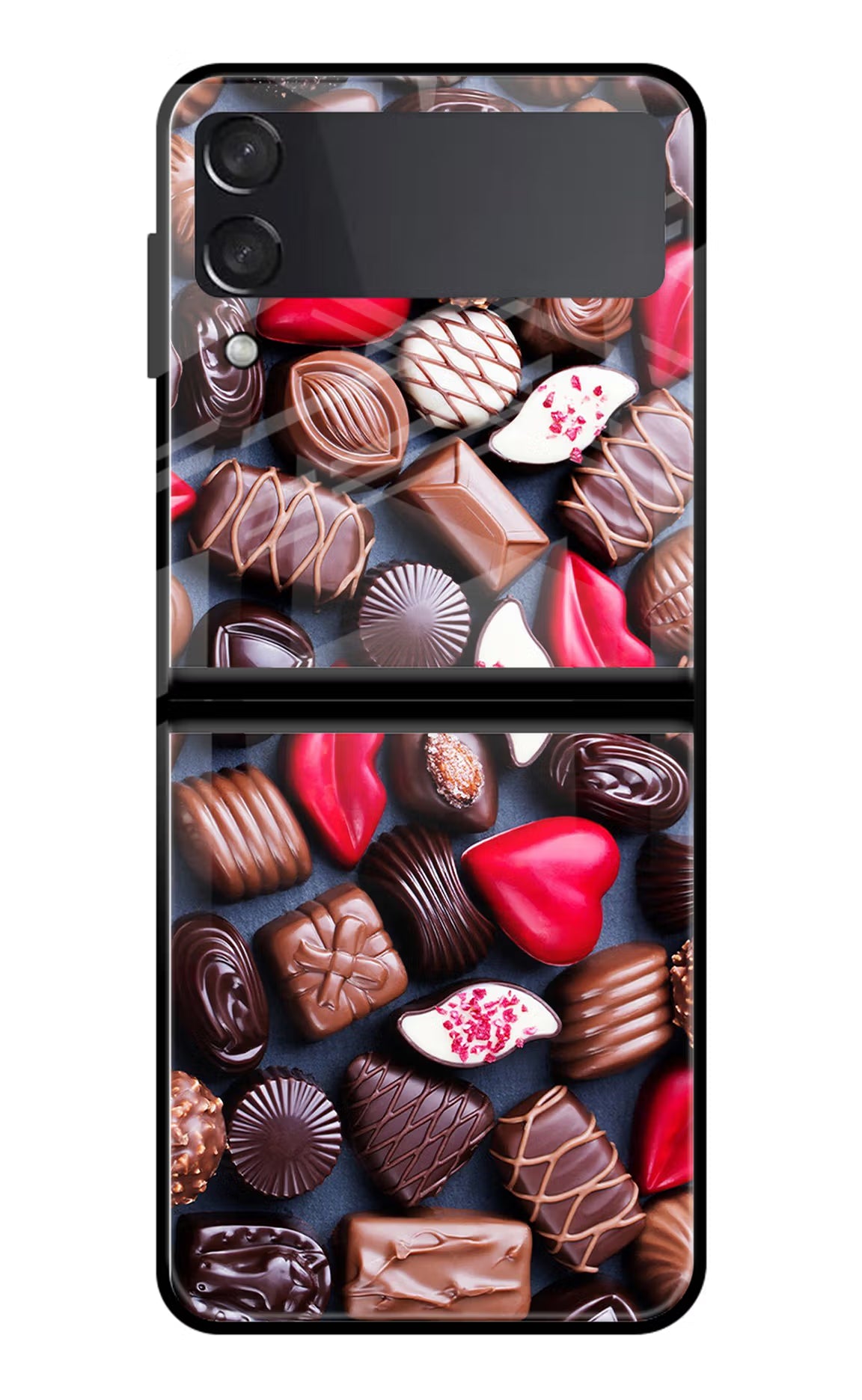 Chocolates Samsung Galaxy Z Flip4 Glass Case - Chocolates Samsung Galaxy Z Flip4 Glass Case Chocolates Samsung Galaxy Z Flip4 Glass Case