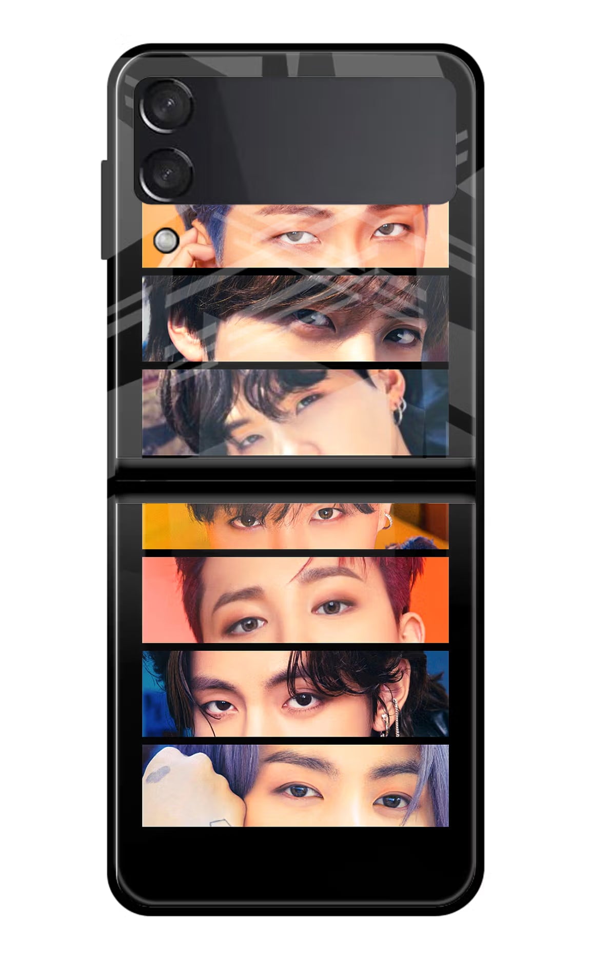 BTS Eyes Samsung Galaxy Z Flip4 Glass Case - BTS Eyes Samsung Galaxy Z Flip4 Glass Case BTS Eyes Samsung Galaxy Z Flip4 Glass Case