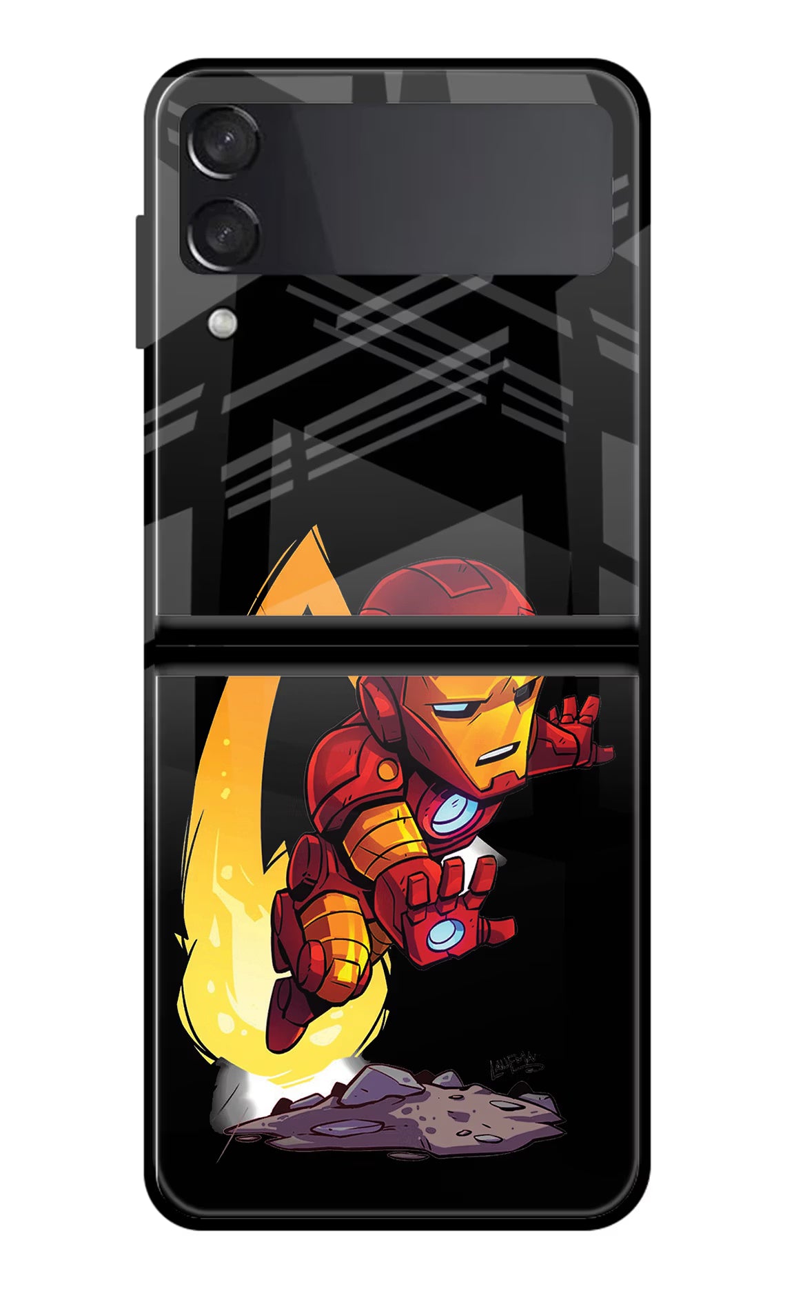 IronMan Samsung Galaxy Z Flip4 Glass Case - IronMan Samsung Galaxy Z Flip4 Glass Case IronMan Samsung Galaxy Z Flip4 Glass Case