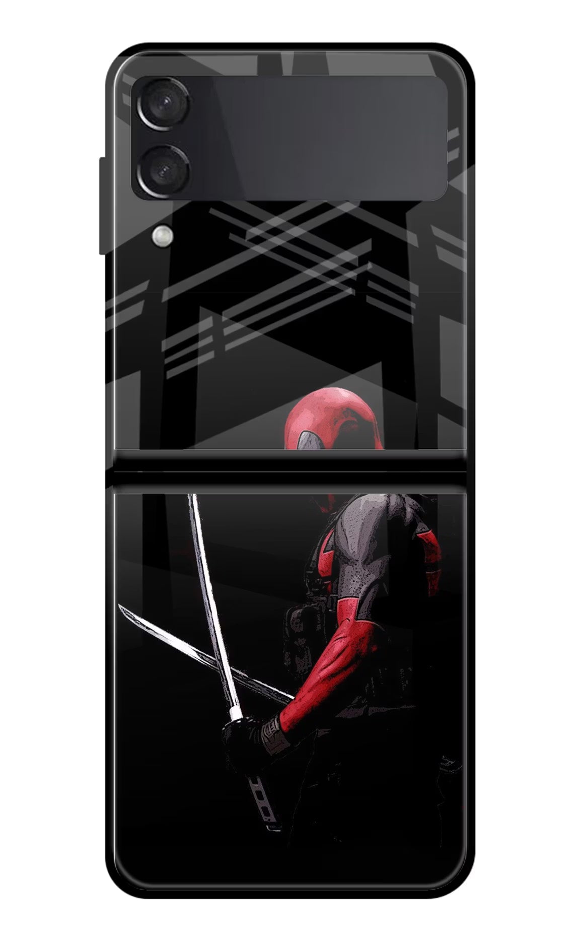 Deadpool Samsung Galaxy Z Flip4 Glass Case - Deadpool Samsung Galaxy Z Flip4 Glass Case Deadpool Samsung Galaxy Z Flip4 Glass Case