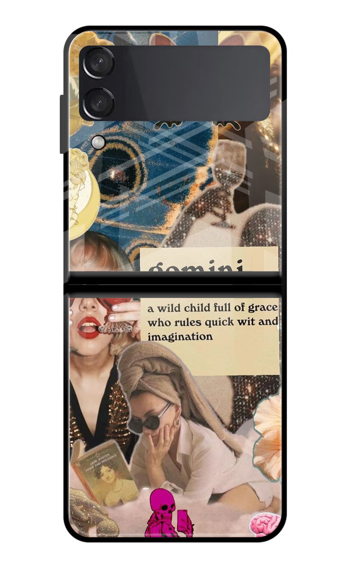 Gemini Zodiac Samsung Galaxy Z Flip4 Glass Case - Gemini Zodiac Samsung Galaxy Z Flip4 Glass Case Gemini Zodiac Samsung Galaxy Z Flip4 Glass Case