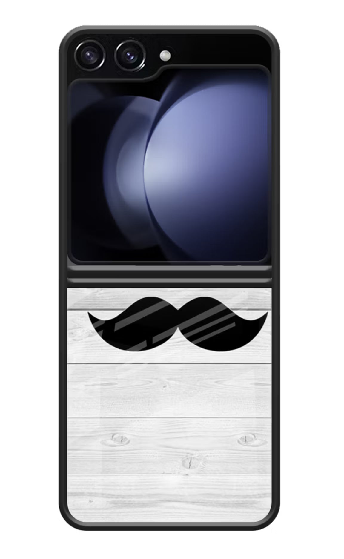 Mustache Samsung Galaxy Z Flip5 Glass Case - Mustache Samsung Galaxy Z Flip5 Glass Case Mustache Samsung Galaxy Z Flip5 Glass Case