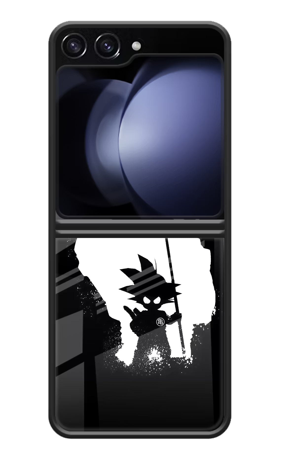 Goku Shadow Samsung Galaxy Z Flip5 Glass Case - Goku Shadow Samsung Galaxy Z Flip5 Glass Case Goku Shadow Samsung Galaxy Z Flip5 Glass Case