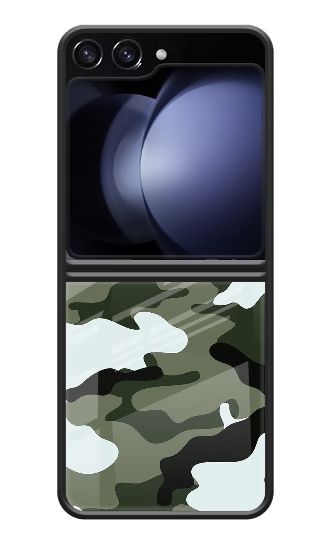 Camouflage Samsung Galaxy Z Flip5 Glass Case - Camouflage Samsung Galaxy Z Flip5 Glass Case Camouflage Samsung Galaxy Z Flip5 Glass Case
