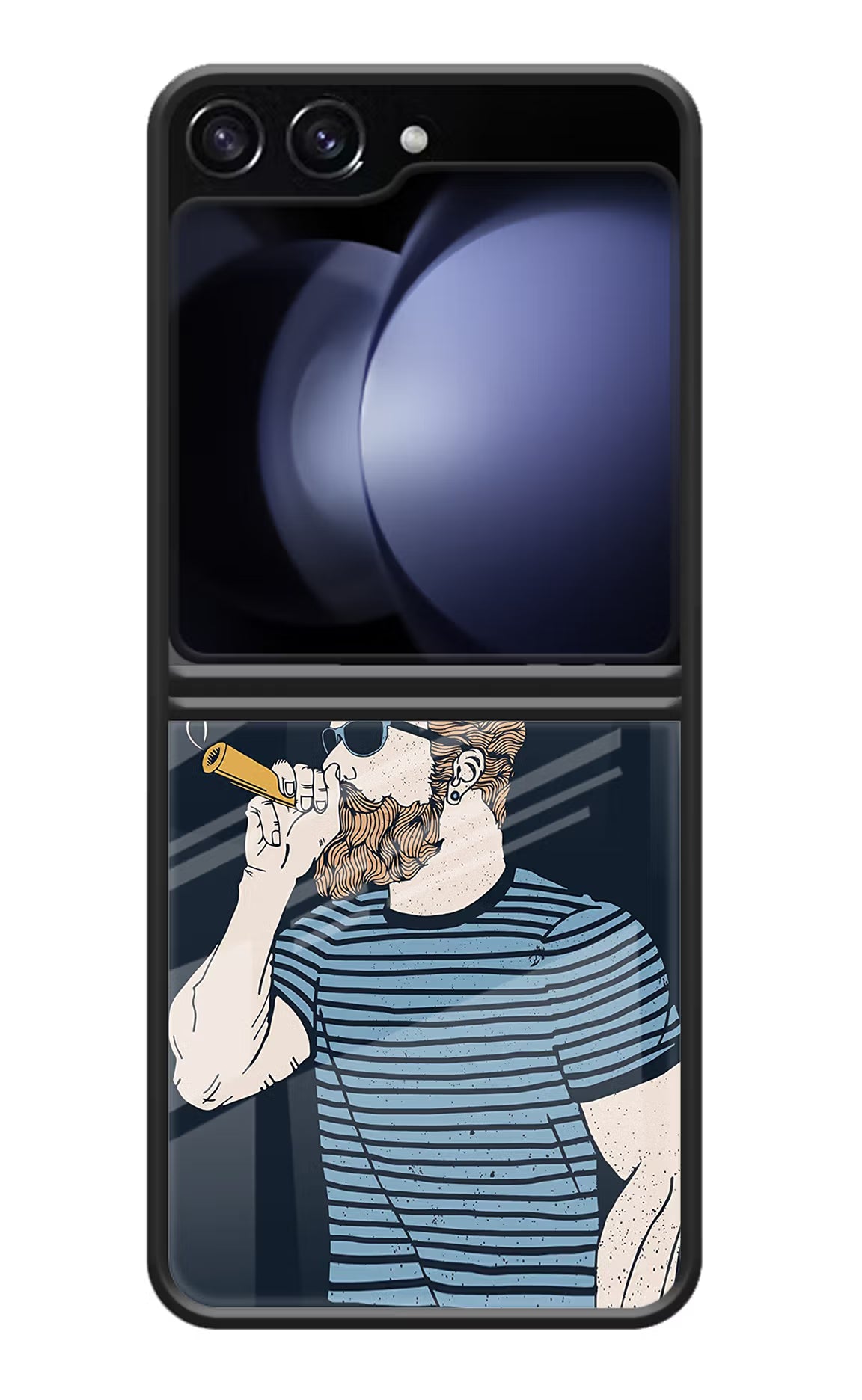 Smoking Samsung Galaxy Z Flip5 Glass Case - Smoking Samsung Galaxy Z Flip5 Glass Case Smoking Samsung Galaxy Z Flip5 Glass Case