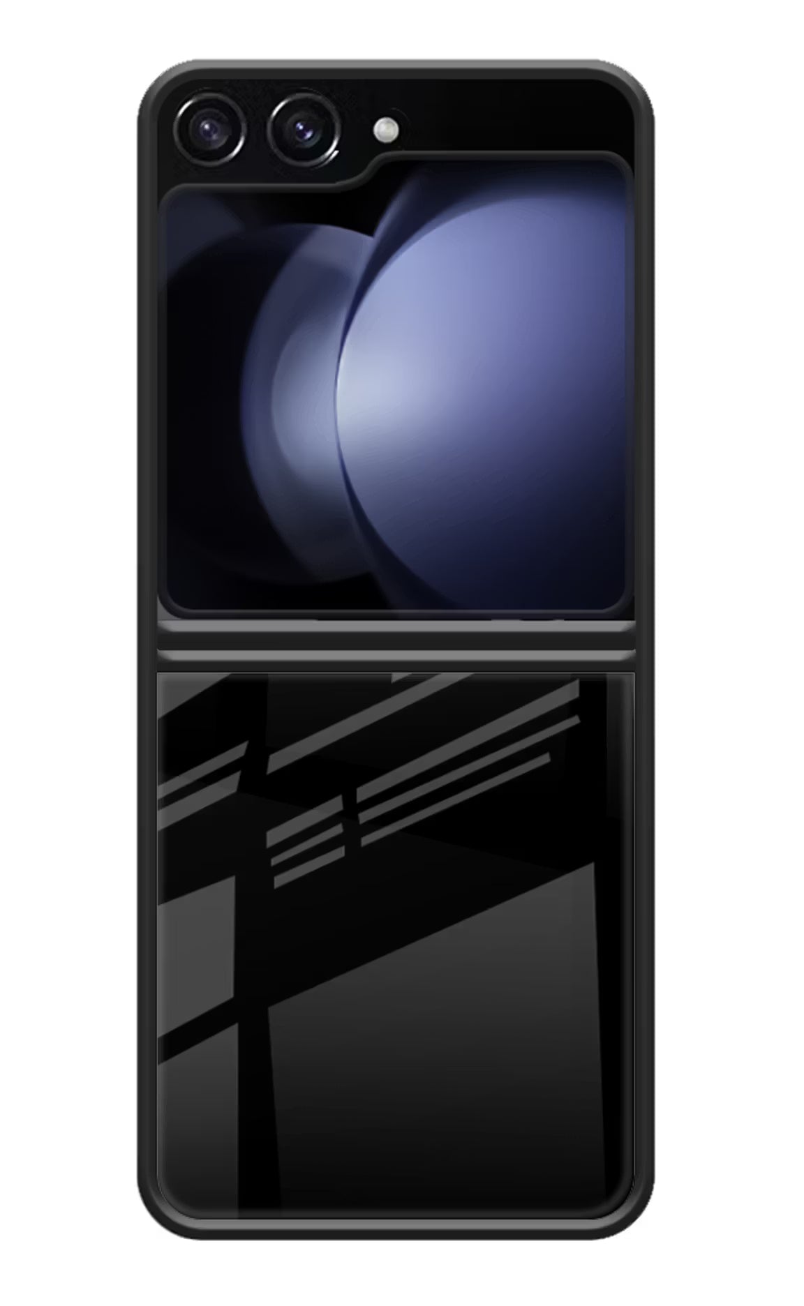 Black and White Print Samsung Galaxy Z Flip5 Glass Case - Black and White Print Samsung Galaxy Z Flip5 Glass Case Black and White Print Samsung Galaxy Z Flip5 Glass Case