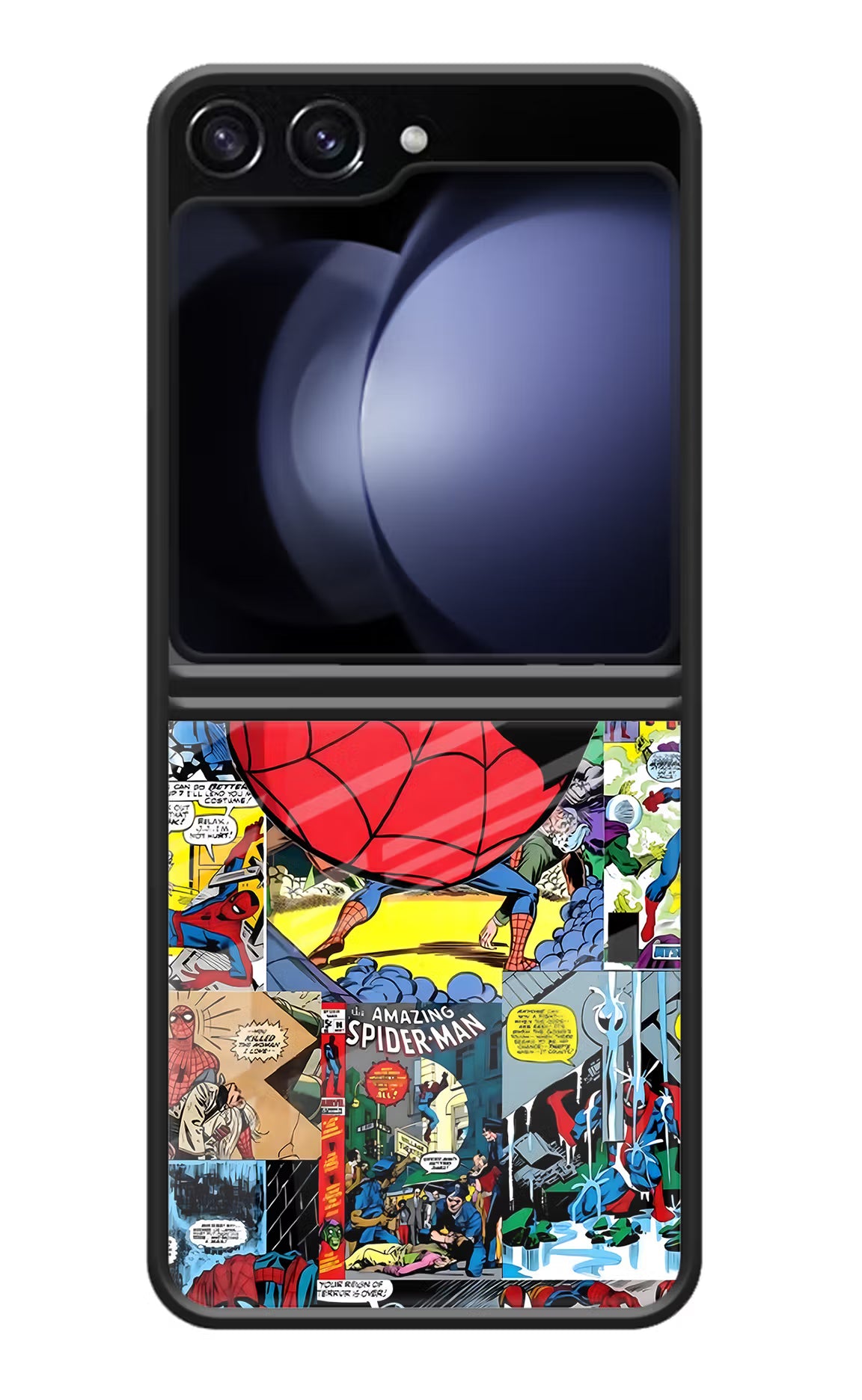 Spider Man Samsung Galaxy Z Flip5 Glass Case - Spider Man Samsung Galaxy Z Flip5 Glass Case Spider Man Samsung Galaxy Z Flip5 Glass Case