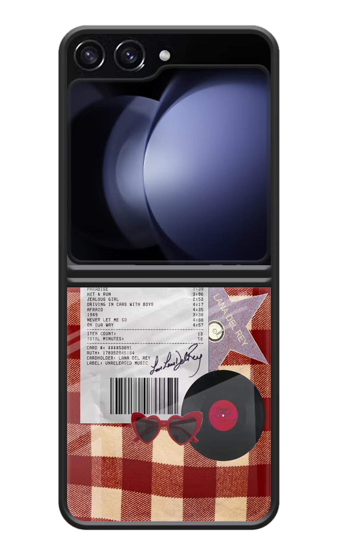 Queen of Disaster Samsung Galaxy Z Flip5 Glass Case - Queen of Disaster Samsung Galaxy Z Flip5 Glass Case Queen of Disaster Samsung Galaxy Z Flip5 Glass Case