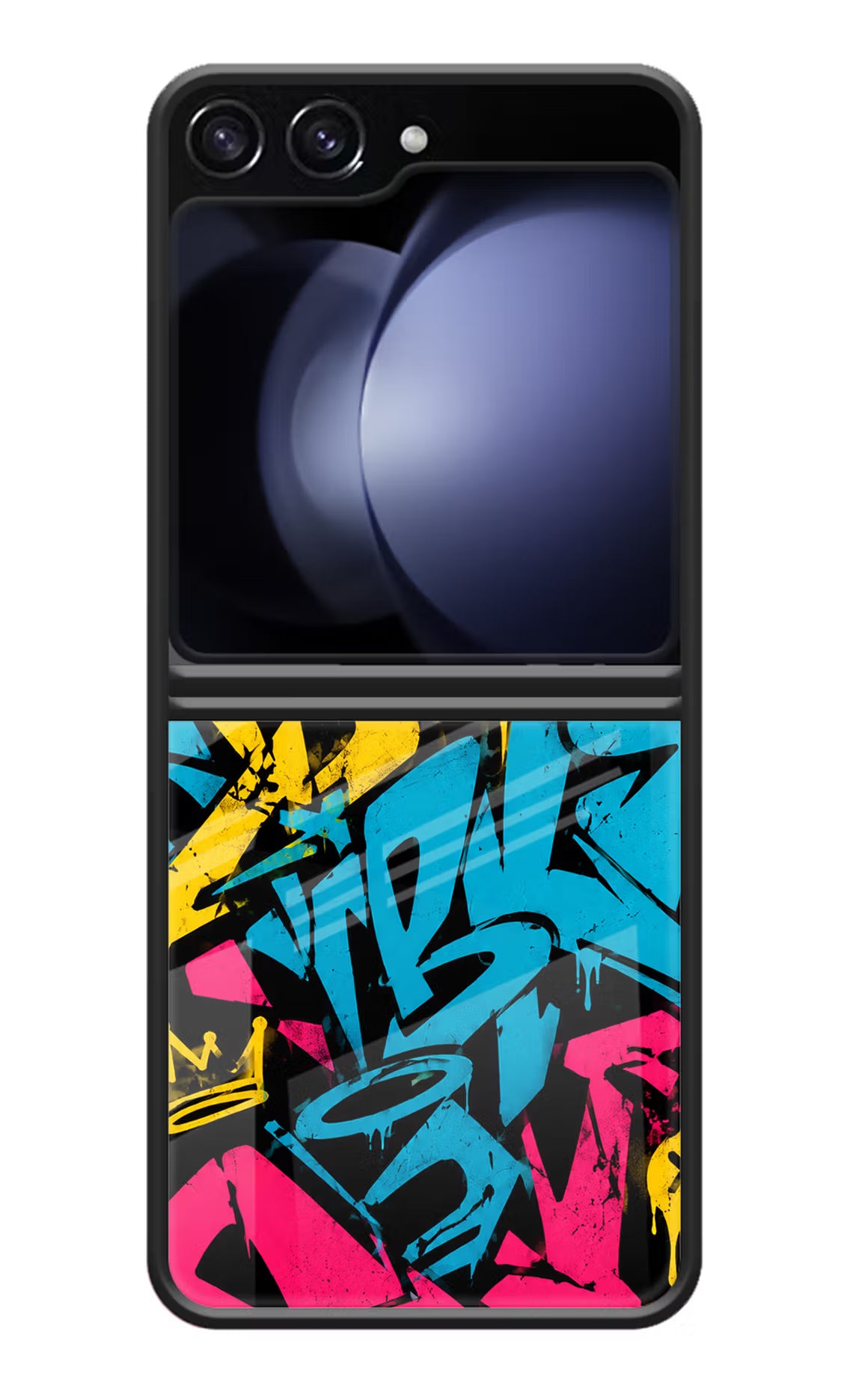 Graffiti Vibe Samsung Galaxy Z Flip5 Glass Case - Graffiti Vibe Samsung Galaxy Z Flip5 Glass Case Graffiti Vibe Samsung Galaxy Z Flip5 Glass Case
