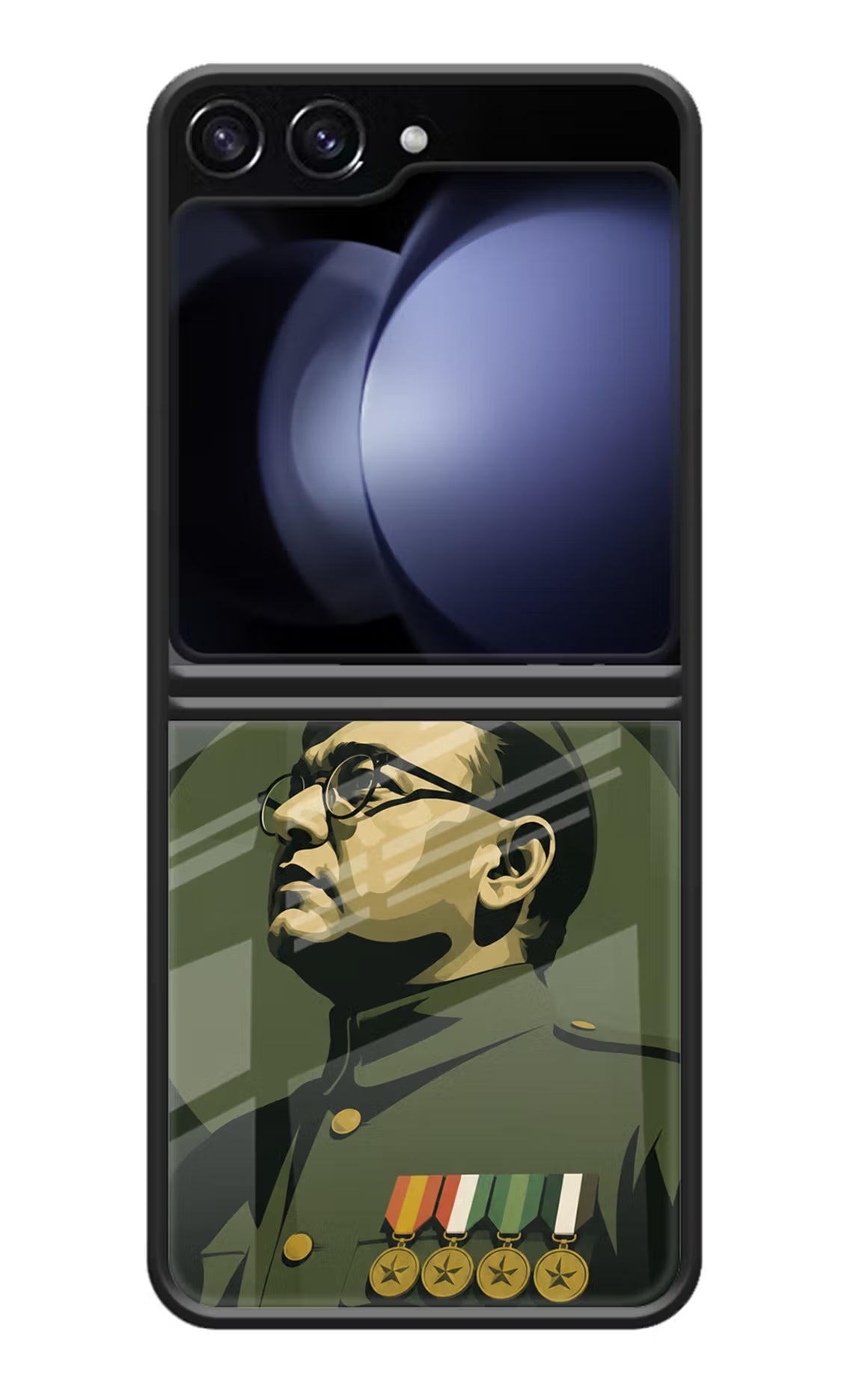 Netaji Legacy Samsung Galaxy Z Flip5 Glass Case - Netaji Legacy Samsung Galaxy Z Flip5 Glass Case Netaji Legacy Samsung Galaxy Z Flip5 Glass Case