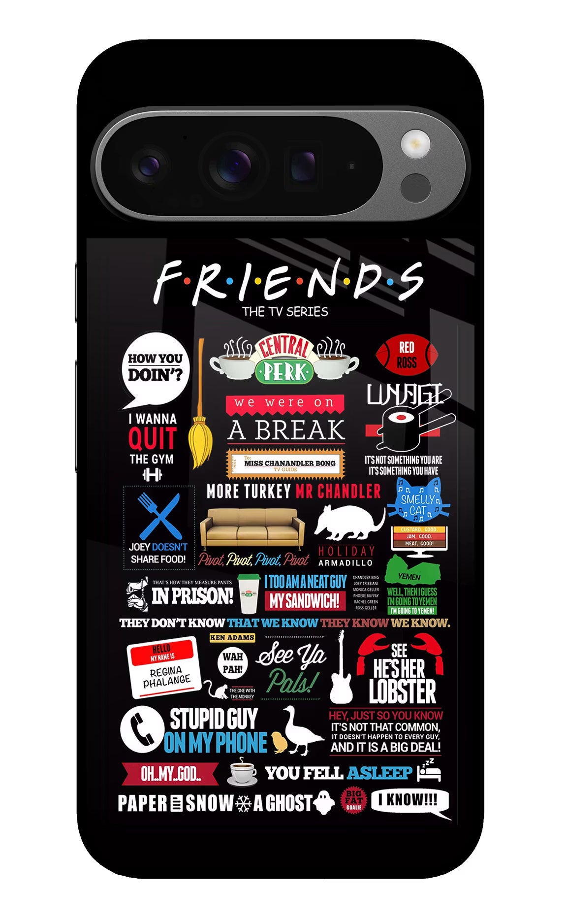 FRIENDS Google Pixel 9 Pro XL Glass Case - FRIENDS Google Pixel 9 Pro XL Glass Case FRIENDS Google Pixel 9 Pro XL Glass Case