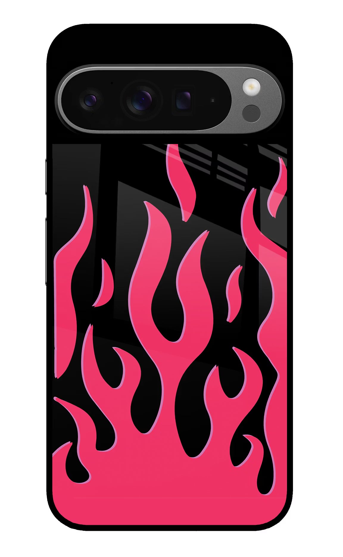 Fire Flames Google Pixel 9 Pro XL Glass Case - Fire Flames Google Pixel 9 Pro XL Glass Case Fire Flames Google Pixel 9 Pro XL Glass Case