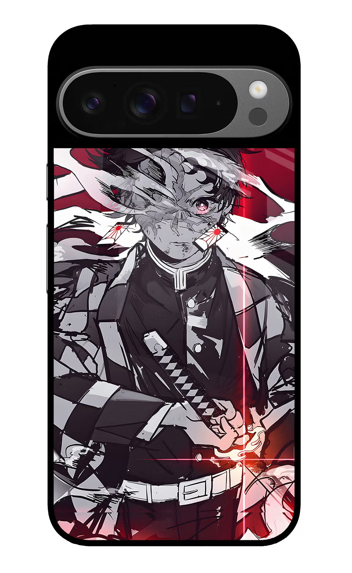 Demon Slayer Google Pixel 9 Pro XL Glass Case - Demon Slayer Google Pixel 9 Pro XL Glass Case Demon Slayer Google Pixel 9 Pro XL Glass Case