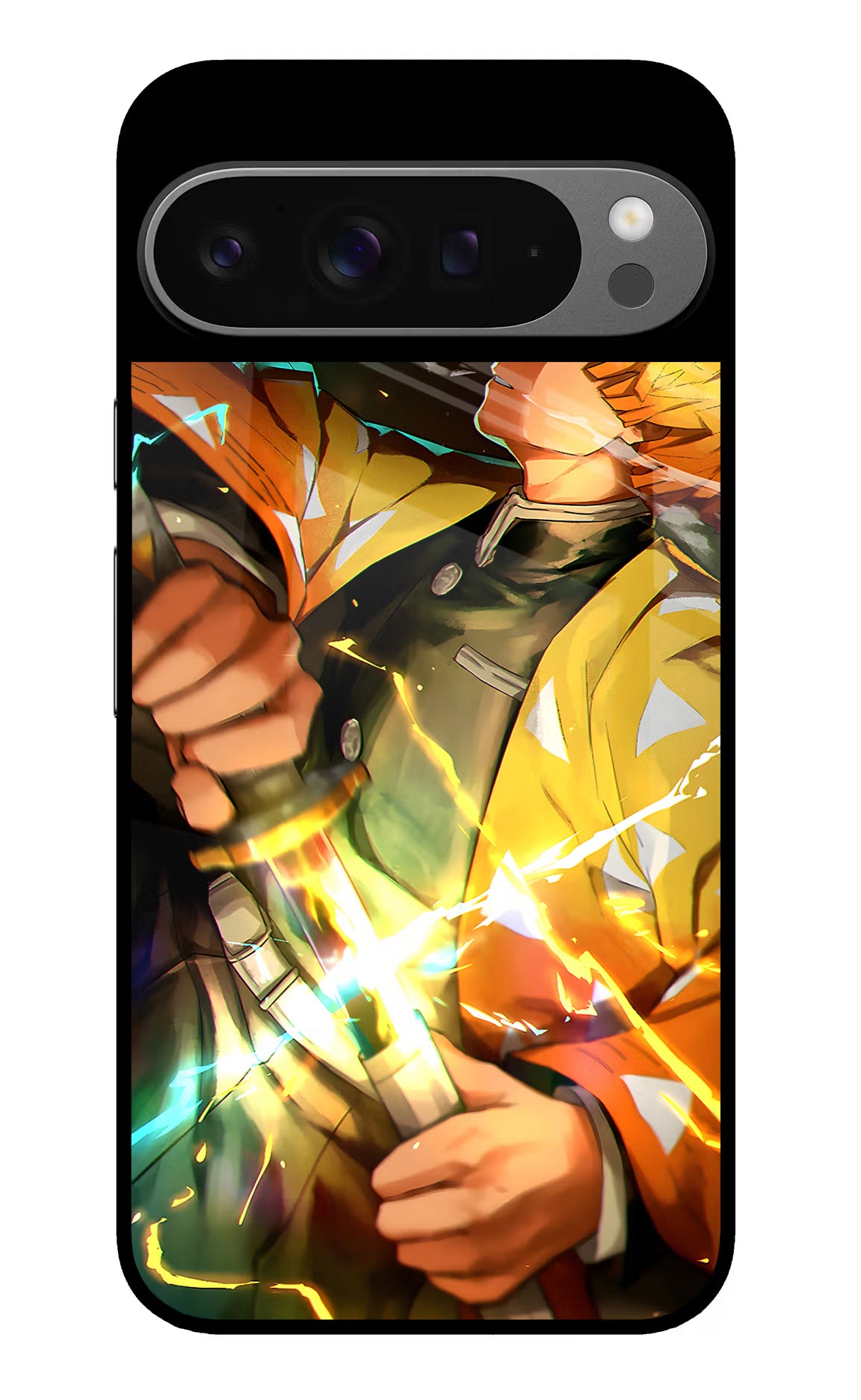 Demon Slayer Google Pixel 9 Pro XL Glass Case - Demon Slayer Google Pixel 9 Pro XL Glass Case Demon Slayer Google Pixel 9 Pro XL Glass Case