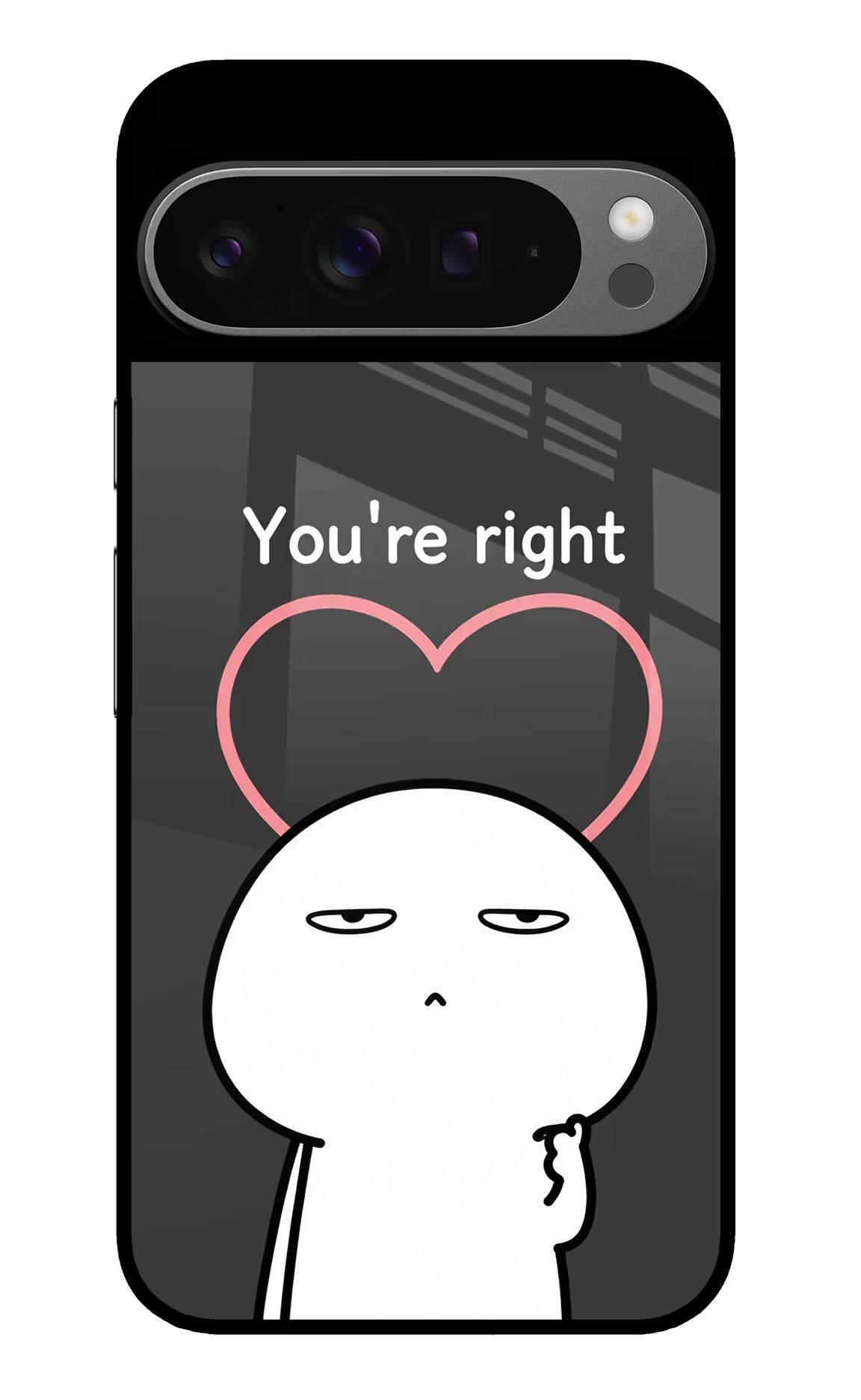 You're Right Google Pixel 9 Pro XL Glass Case - You're Right Google Pixel 9 Pro XL Glass Case You're Right Google Pixel 9 Pro XL Glass Case
