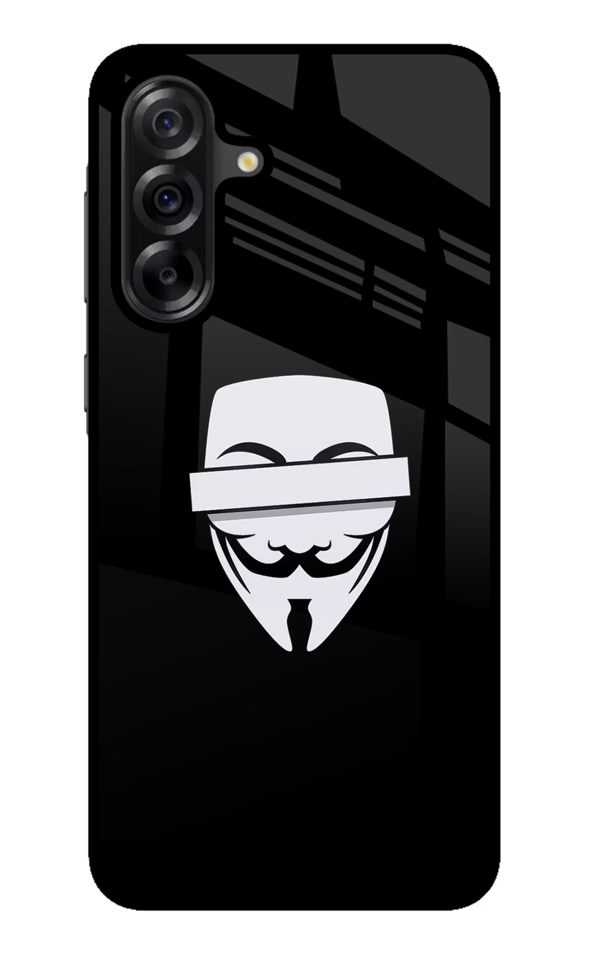 Anonymous Face Samsung A36 5G Glass Case - Anonymous Face Samsung A36 5G Glass Case Anonymous Face Samsung A36 5G Glass Case