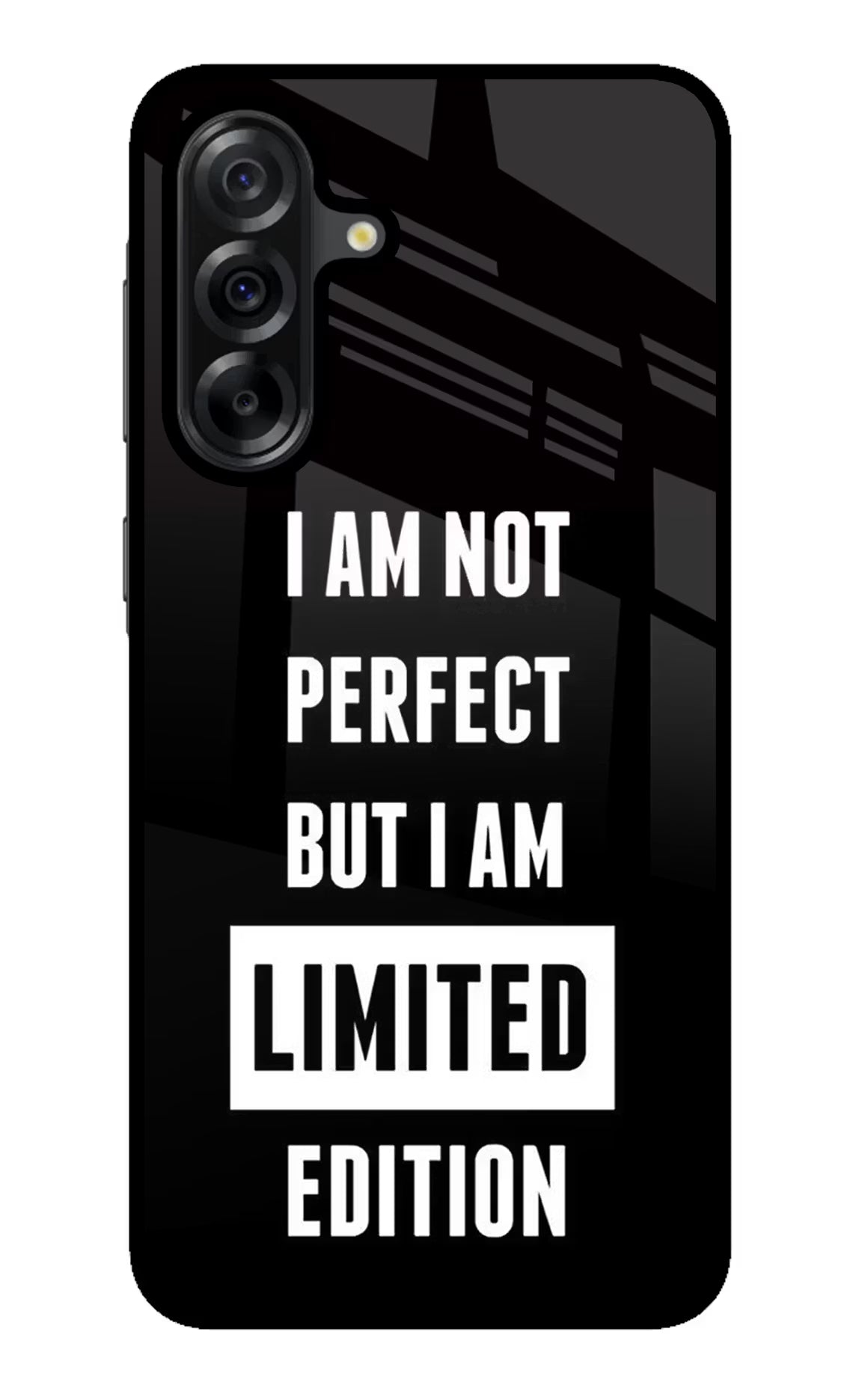 I Am Not Perfect But I Am Limited Edition Samsung A36 5G Glass Case - I Am Not Perfect But I Am Limited Edition Samsung A36 5G Glass Case I Am Not Perfect But I Am Limited Edition Samsung A36 5G Glass Case