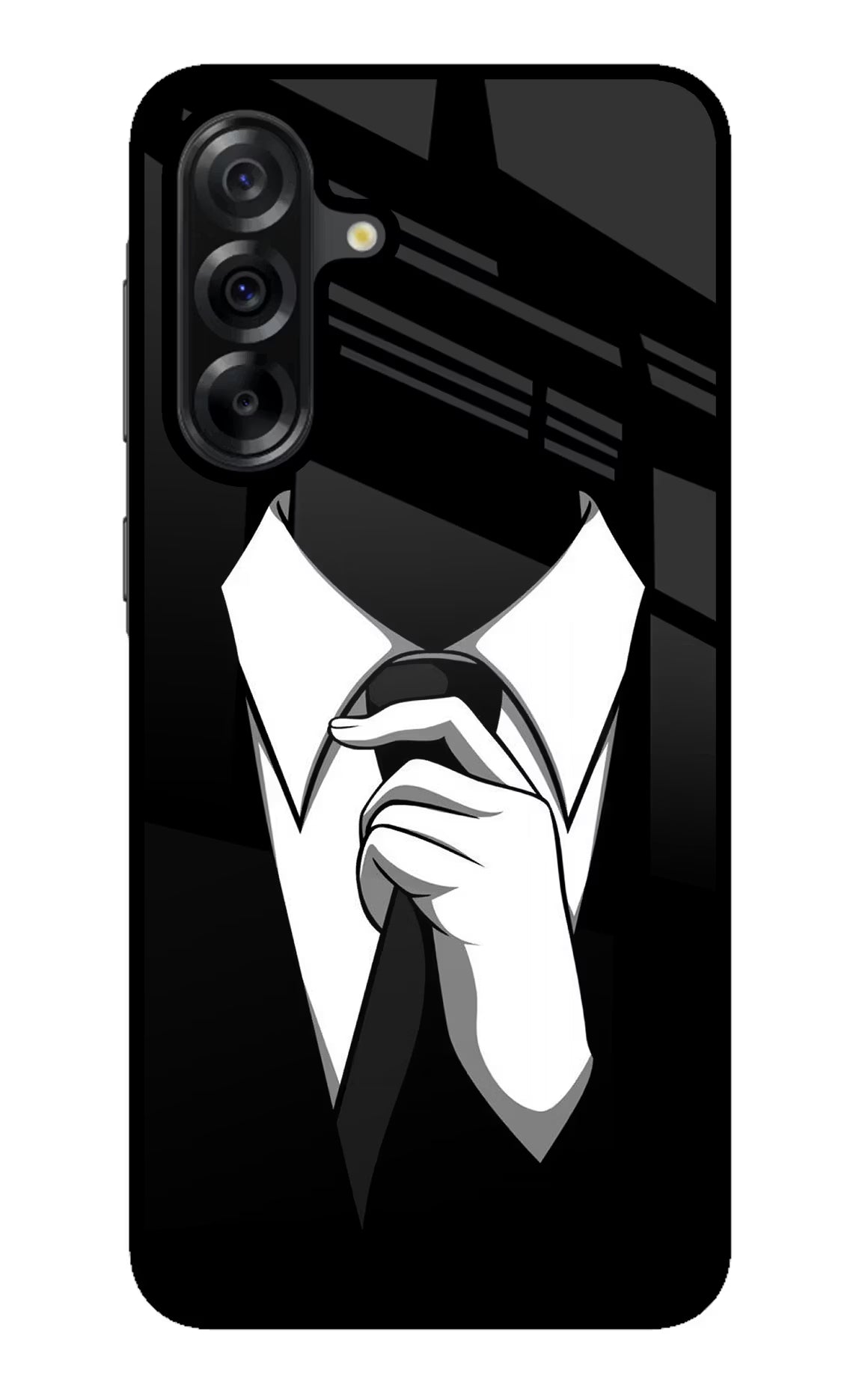 Black Tie Samsung A36 5G Glass Case - Black Tie Samsung A36 5G Glass Case Black Tie Samsung A36 5G Glass Case