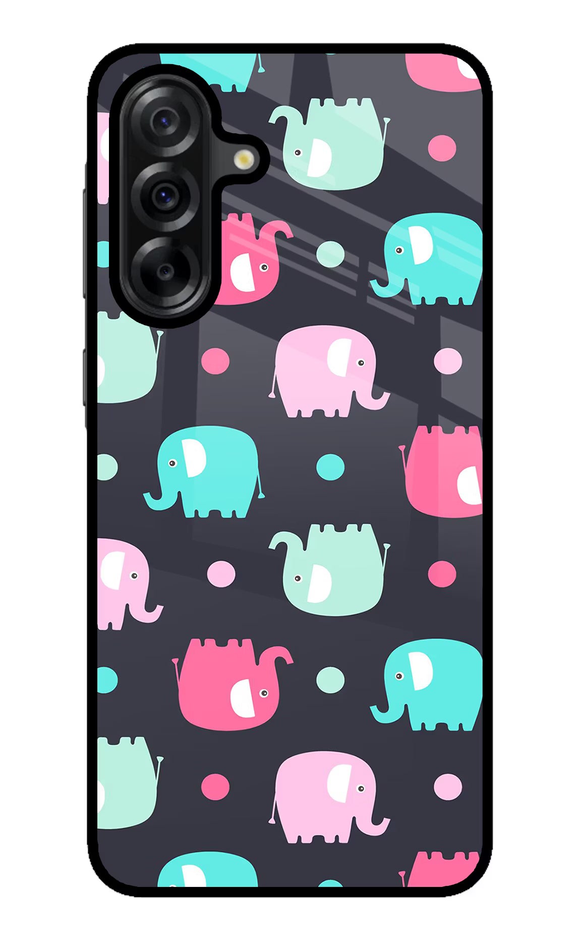 Elephants Samsung A36 5G Glass Case - Elephants Samsung A36 5G Glass Case Elephants Samsung A36 5G Glass Case