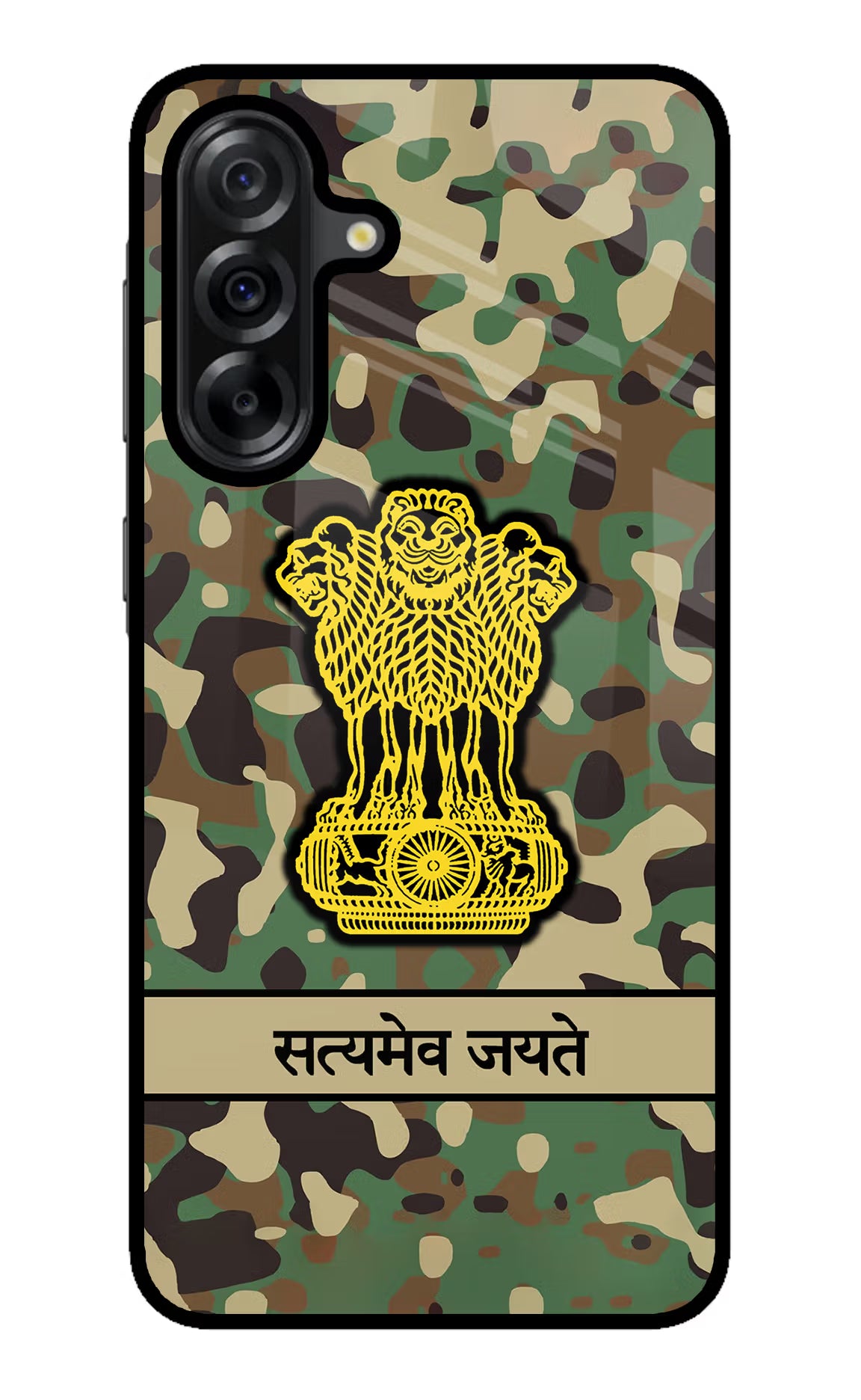 Satyamev Jayate Army Samsung A36 5G Glass Case - Satyamev Jayate Army Samsung A36 5G Glass Case Satyamev Jayate Army Samsung A36 5G Glass Case