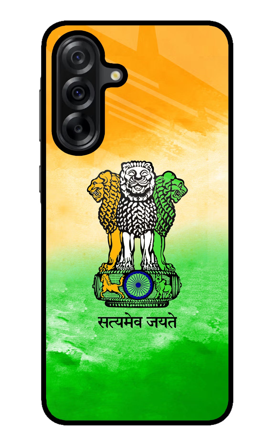 Satyamev Jayate Flag Samsung A36 5G Glass Case - Satyamev Jayate Flag Samsung A36 5G Glass Case Satyamev Jayate Flag Samsung A36 5G Glass Case