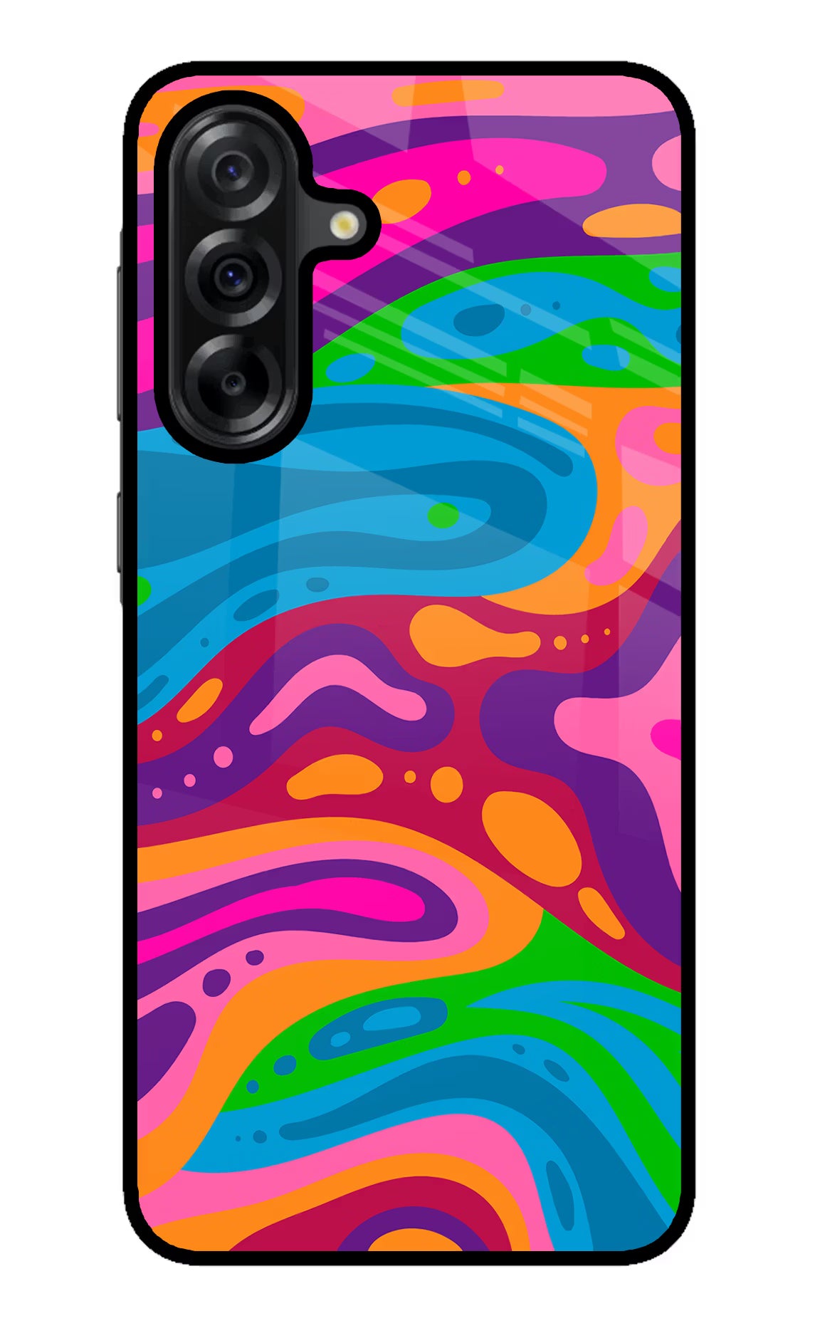 Trippy Pattern Samsung A36 5G Glass Case - Trippy Pattern Samsung A36 5G Glass Case Trippy Pattern Samsung A36 5G Glass Case