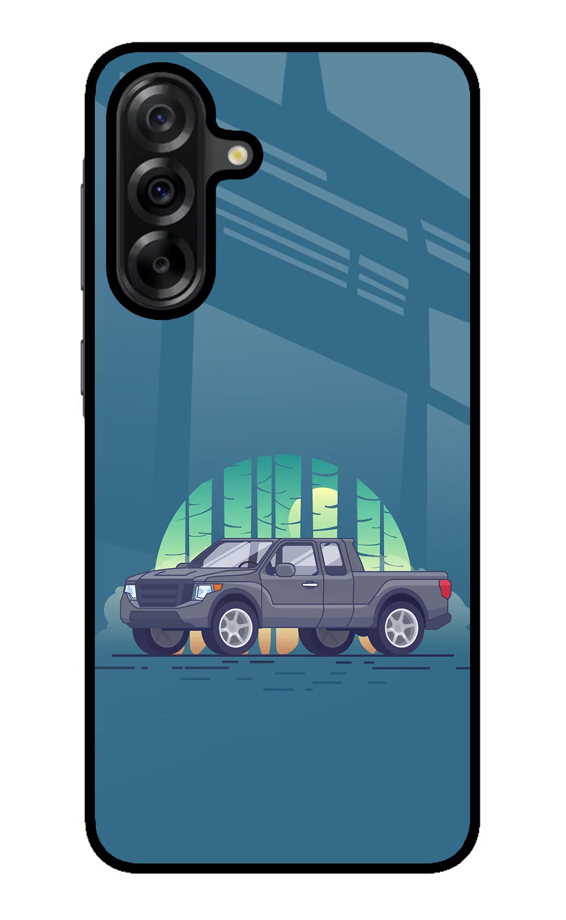 Retro Garage Vibe Samsung A36 5G Back Cover - Retro Garage Vibe Samsung A36 5G Glass Case Back Cover by Casekaro Retro Garage Vibe Samsung A36 5G Glass Case Back Cover by Casekaro