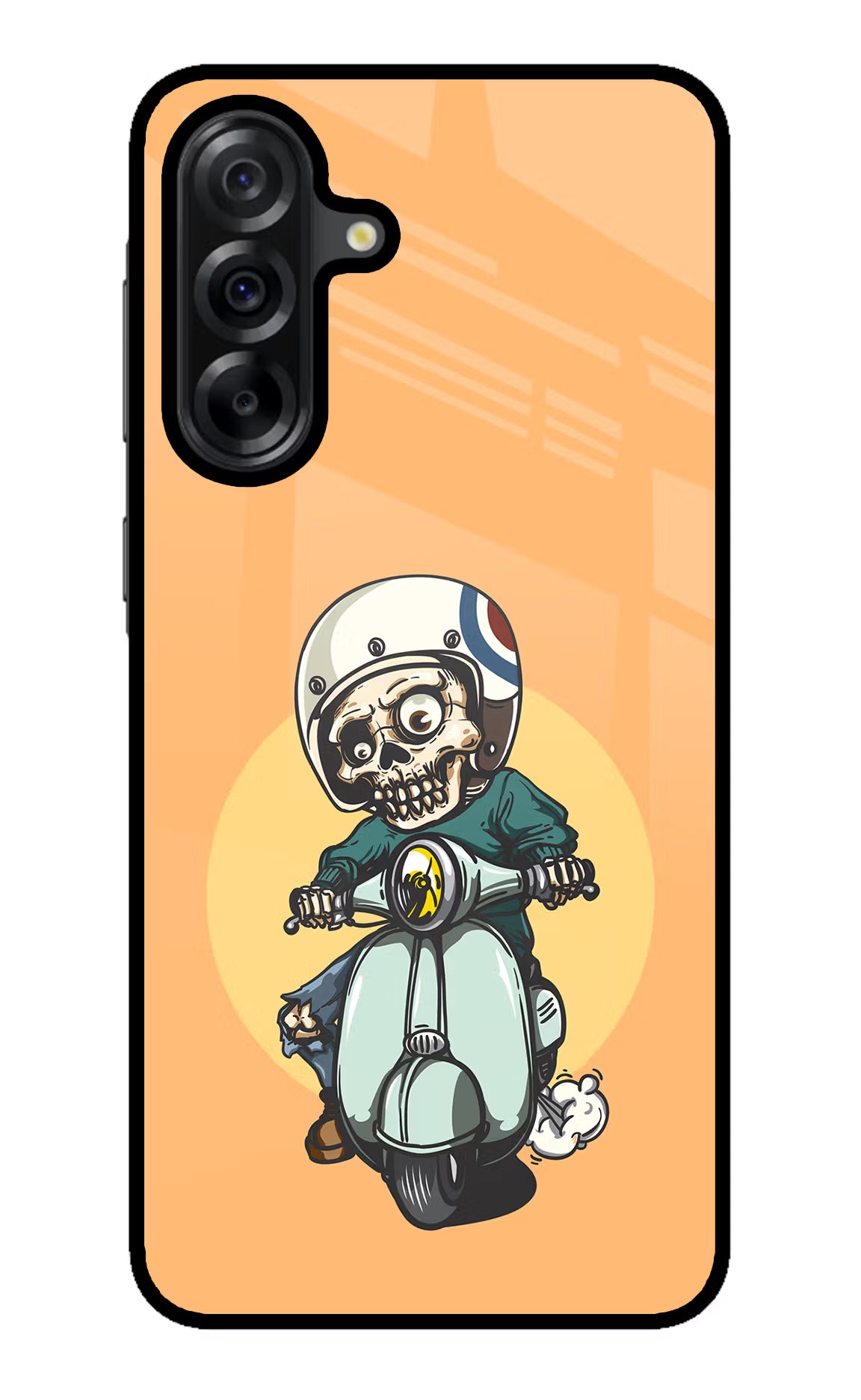 Undead Biker Samsung A36 5G Glass Case - Undead Biker Samsung A36 5G Glass Case Undead Biker Samsung A36 5G Glass Case