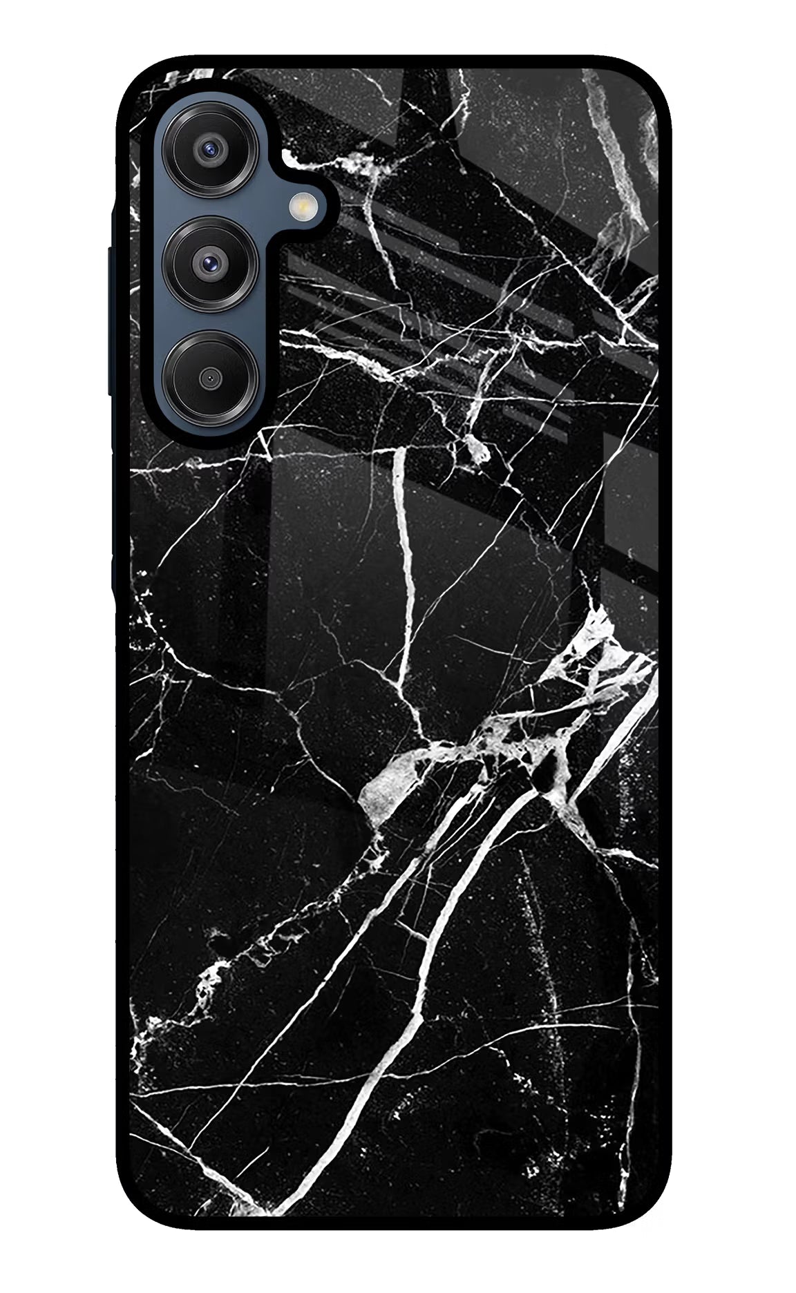 Black Marble Pattern Samsung A16 5G Glass Case - Black Marble Pattern Samsung A16 5G Glass Case Black Marble Pattern Samsung A16 5G Glass Case