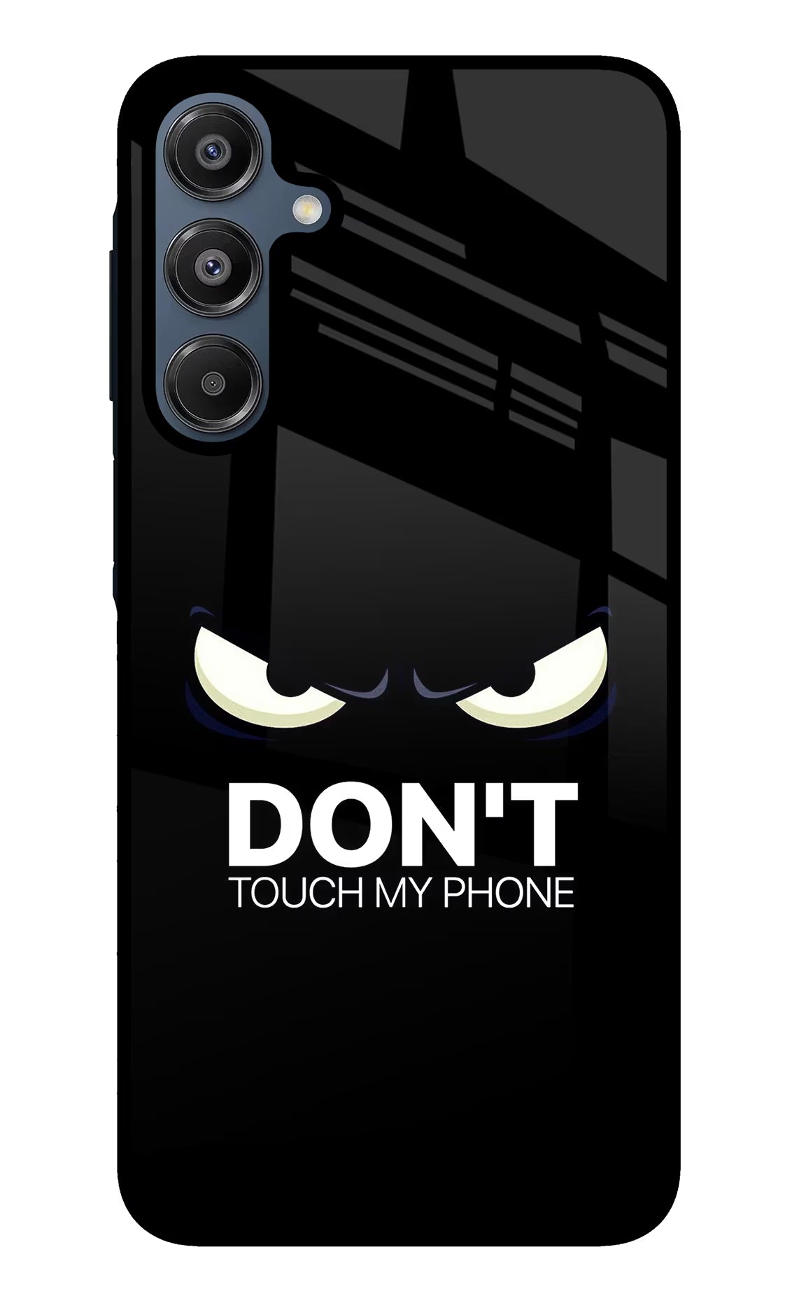 Don'T Touch My Phone Samsung A16 5G Glass Case Back Cover by Casekaro