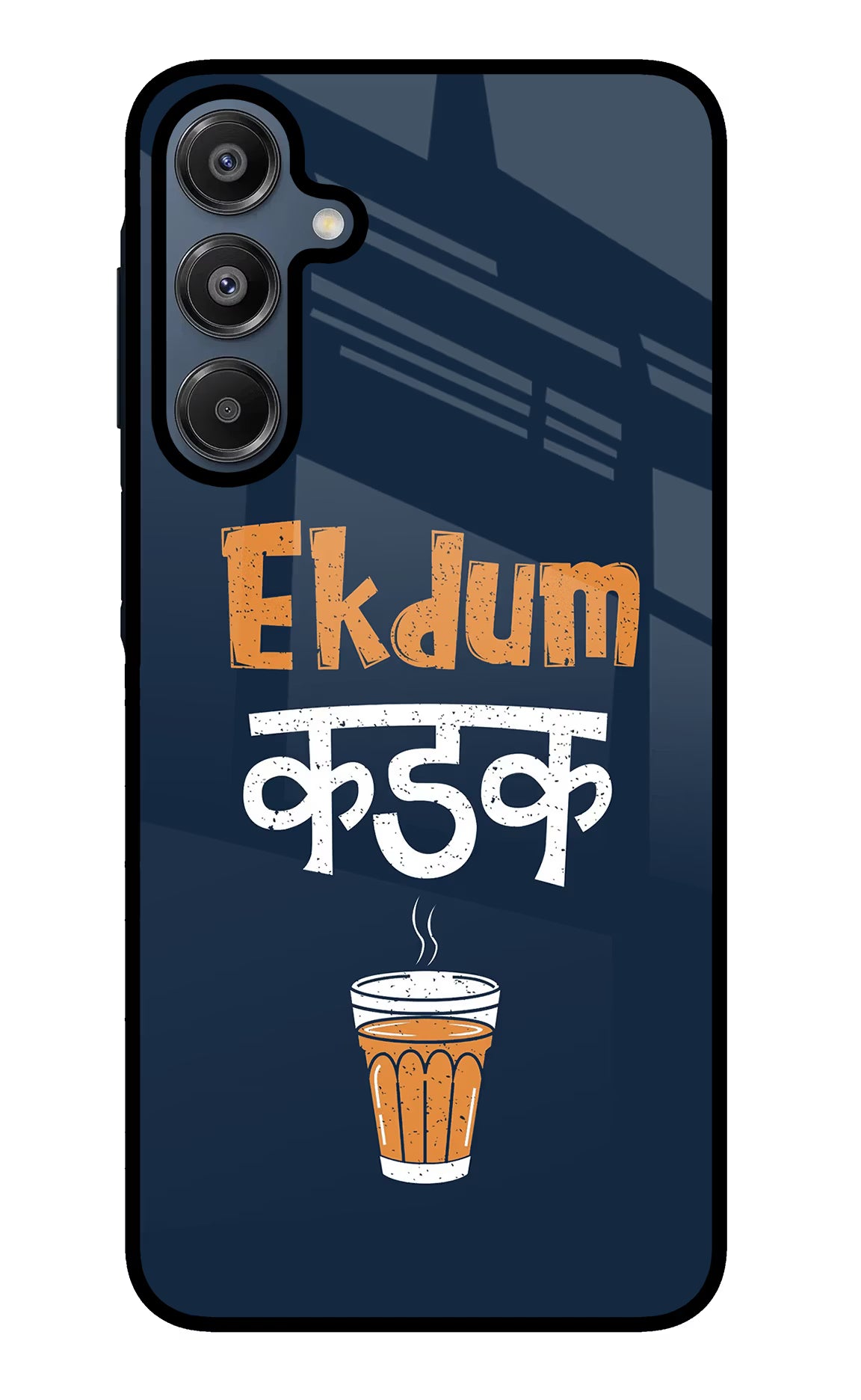 Ekdum Kadak Chai Samsung A16 5G Glass Case Back Cover by Casekaro
