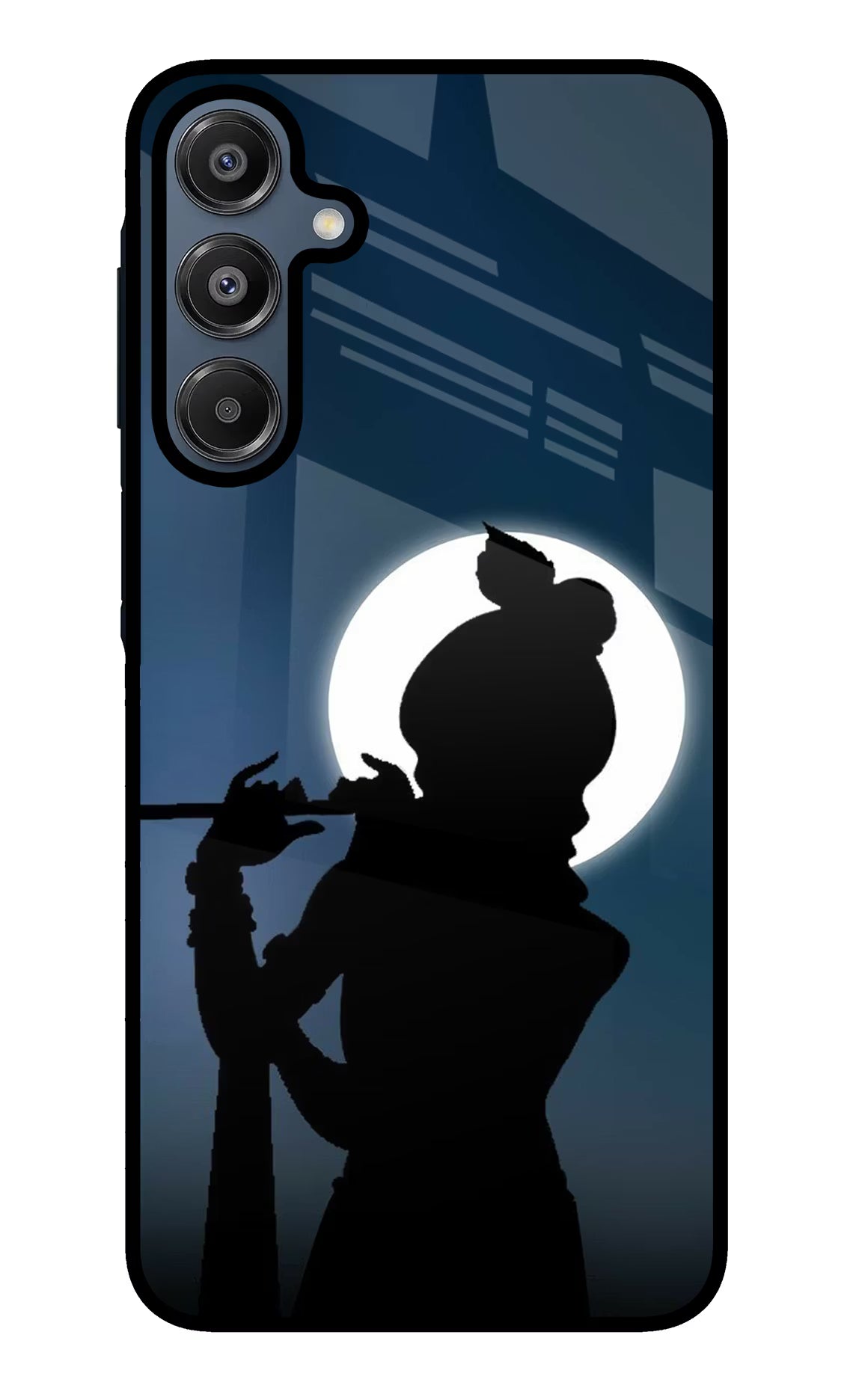 Shri Krishna Silhouette Samsung A16 5G Glass Case Back Cover by Casekaro