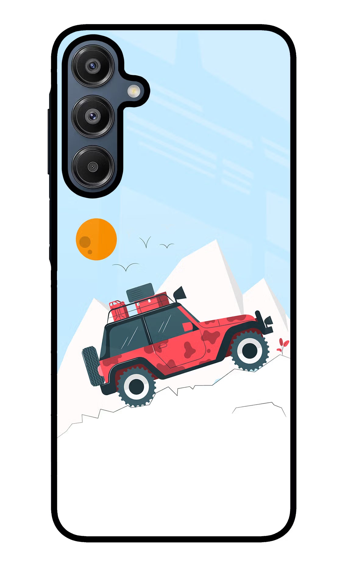 Mountain Trail Beast Samsung A16 5G Glass Case Back Cover by Casekaro